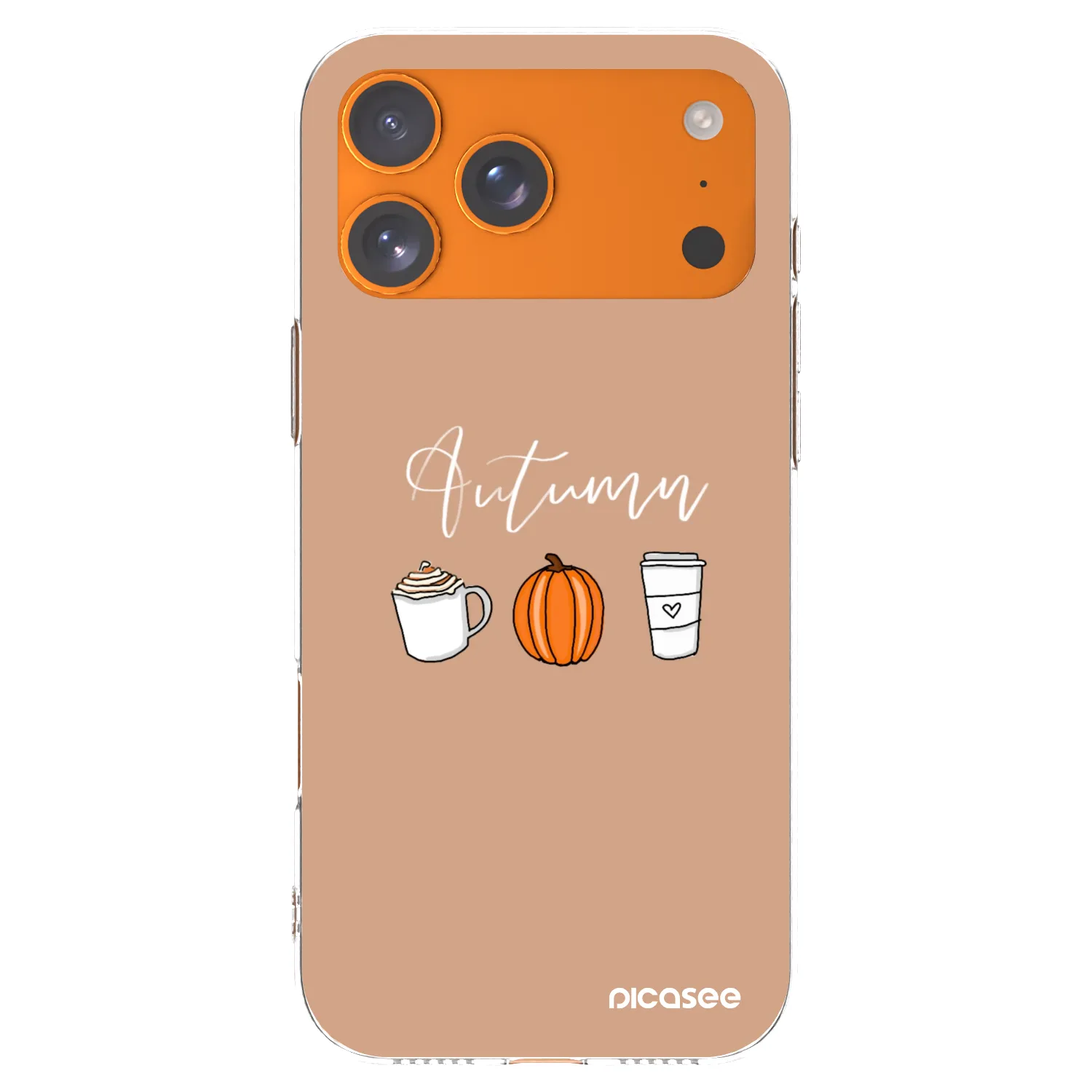 Picasee silikónový prehľadný obal pre Apple iPhone 17 Pro Max - Autumn
