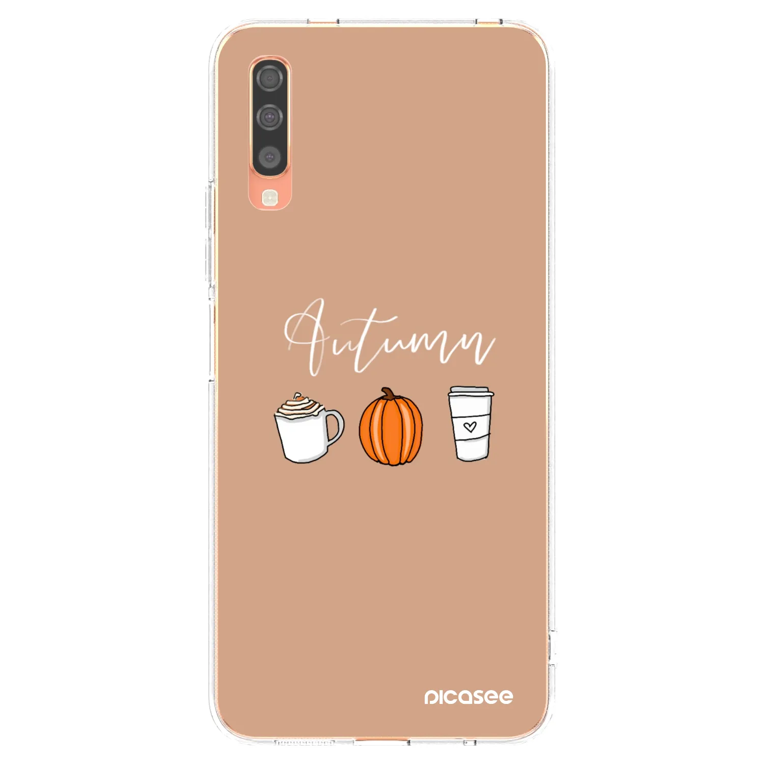 Picasee silikónový prehľadný obal pre Samsung Galaxy A70 A705F - Autumn