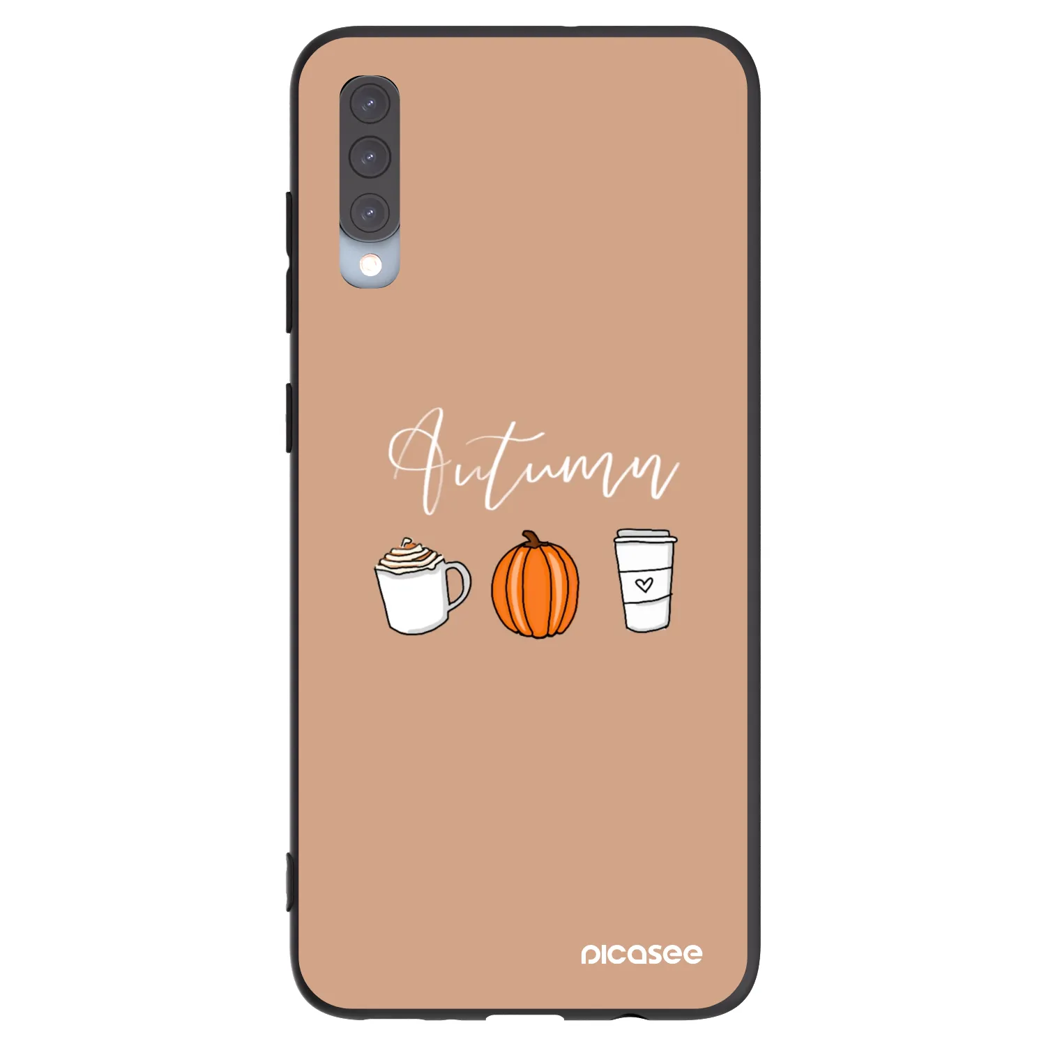 Picasee silikónový čierny obal pre Samsung Galaxy A70 A705F - Autumn