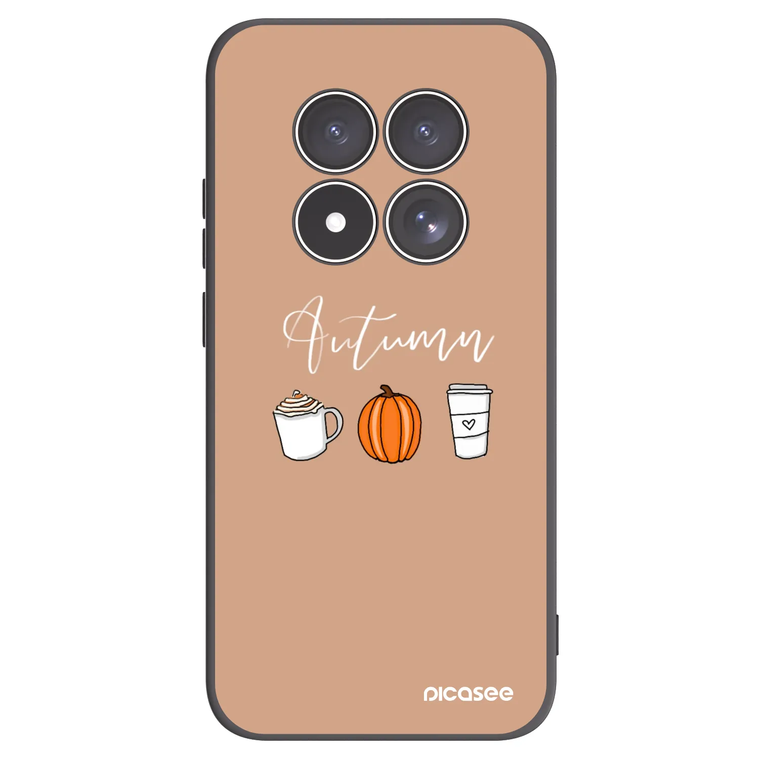 Picasee silikónový čierny obal pre Xiaomi Redmi Note 15 Pro 4G - Autumn