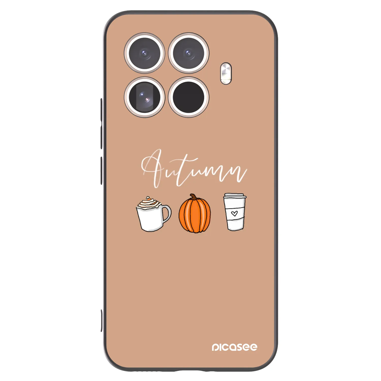 Picasee silikónový čierny obal pre Xiaomi 15T Pro - Autumn