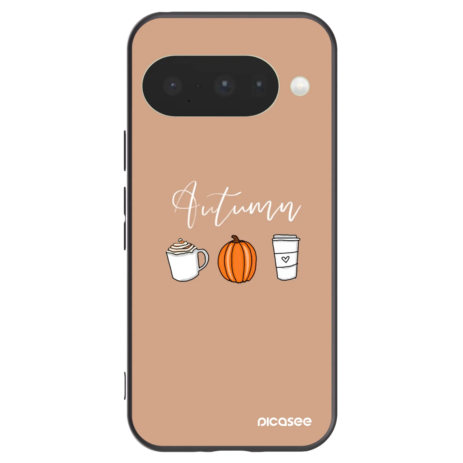 Picasee silikónový čierny obal pre Google Pixel 10 - Autumn