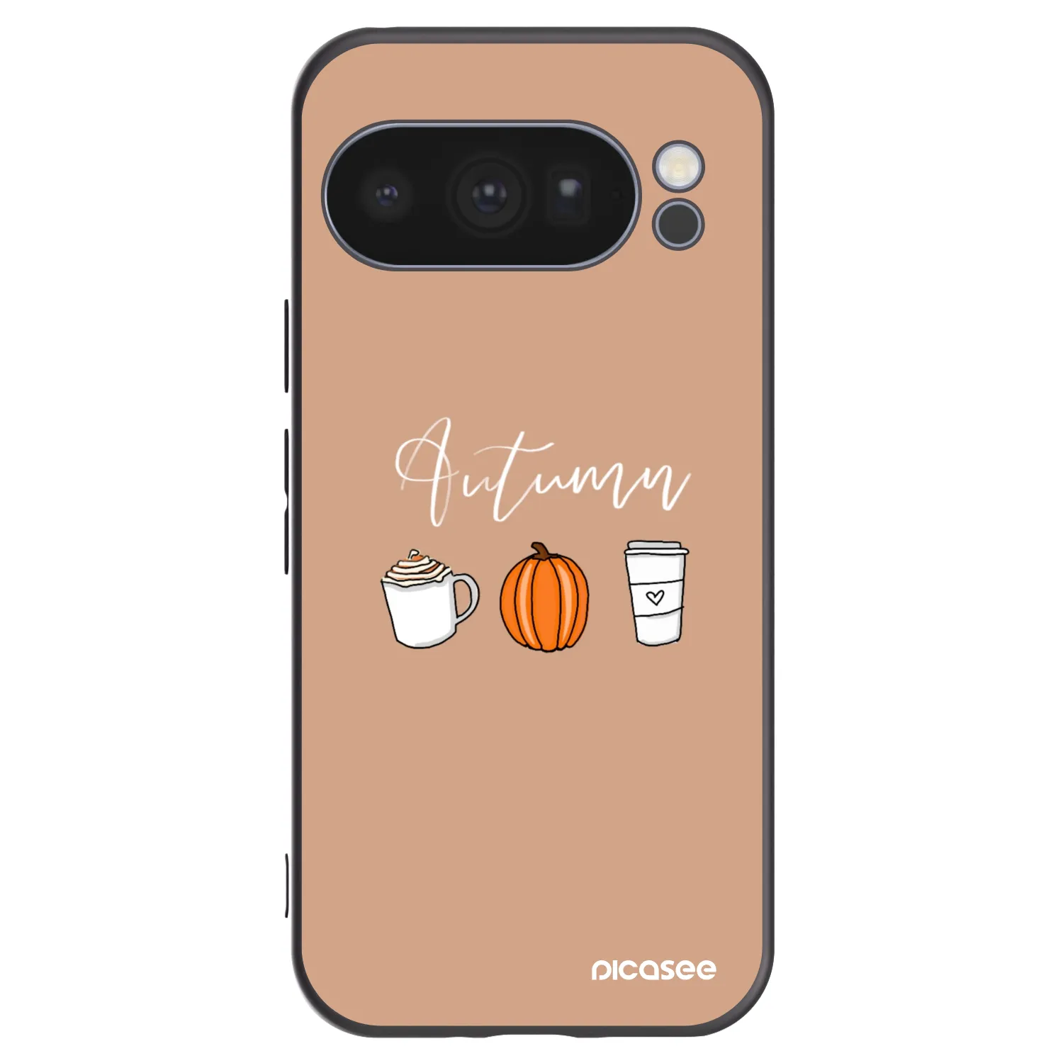 Picasee silikónový čierny obal pre Google Pixel 10 Pro - Autumn