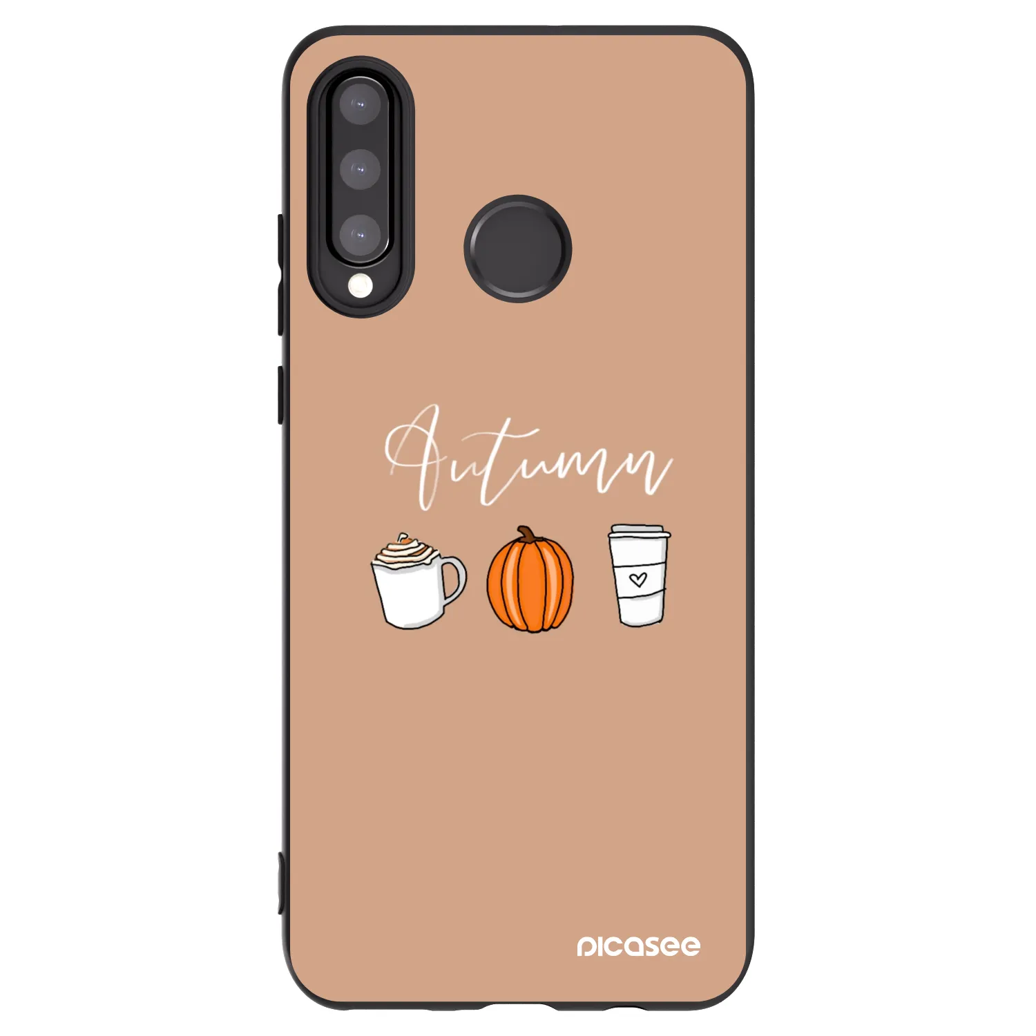 Picasee silikónový čierny obal pre Huawei P30 Lite - Autumn