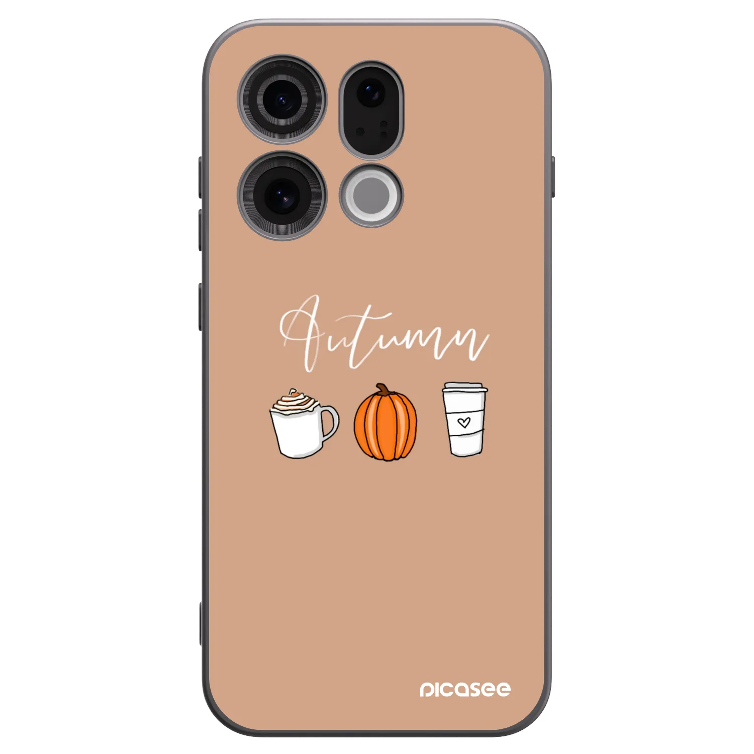 Picasee silikónový čierny obal pre OPPO Find X9 - Autumn
