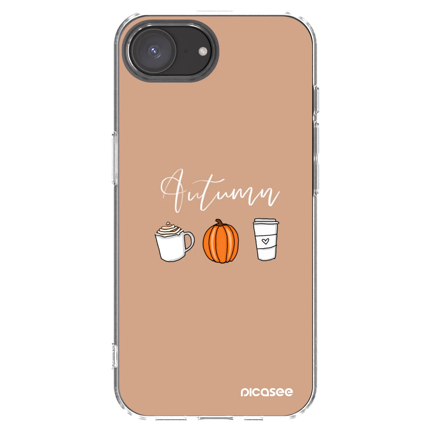 Picasee silikónový prehľadný obal pre Apple iPhone 17e - Autumn