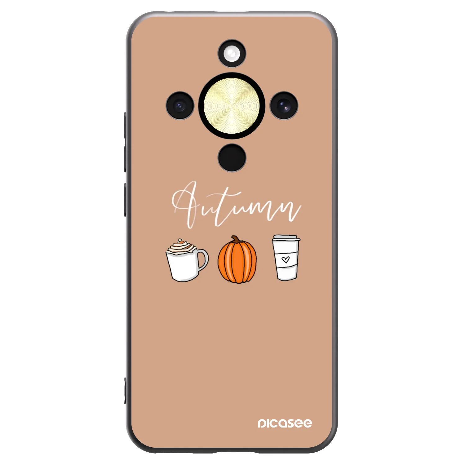 Picasee silikónový čierny obal pre Honor Magic8 Lite 5G - Autumn