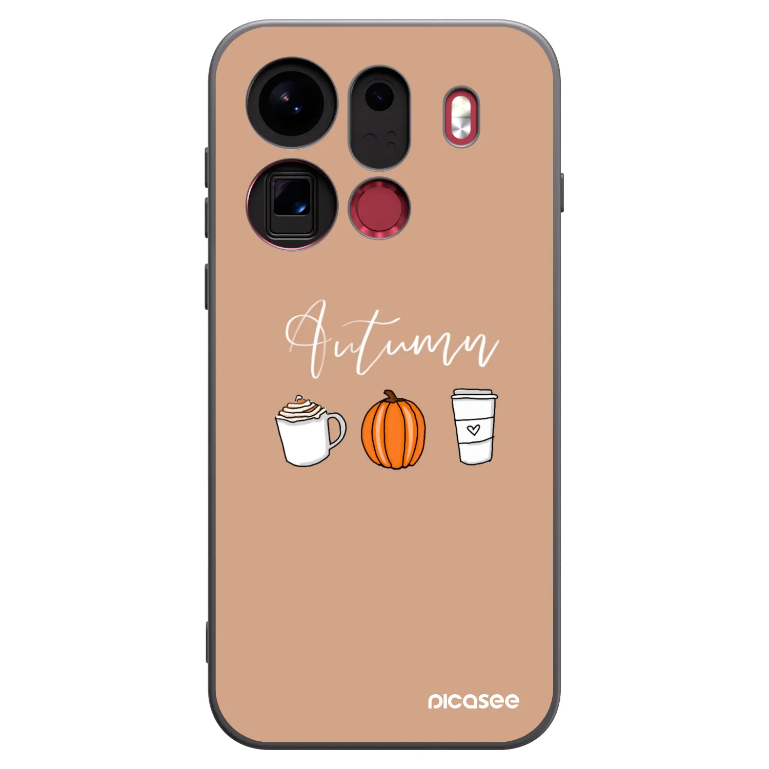 Picasee silikónový čierny obal pre OPPO Find X9 Pro - Autumn
