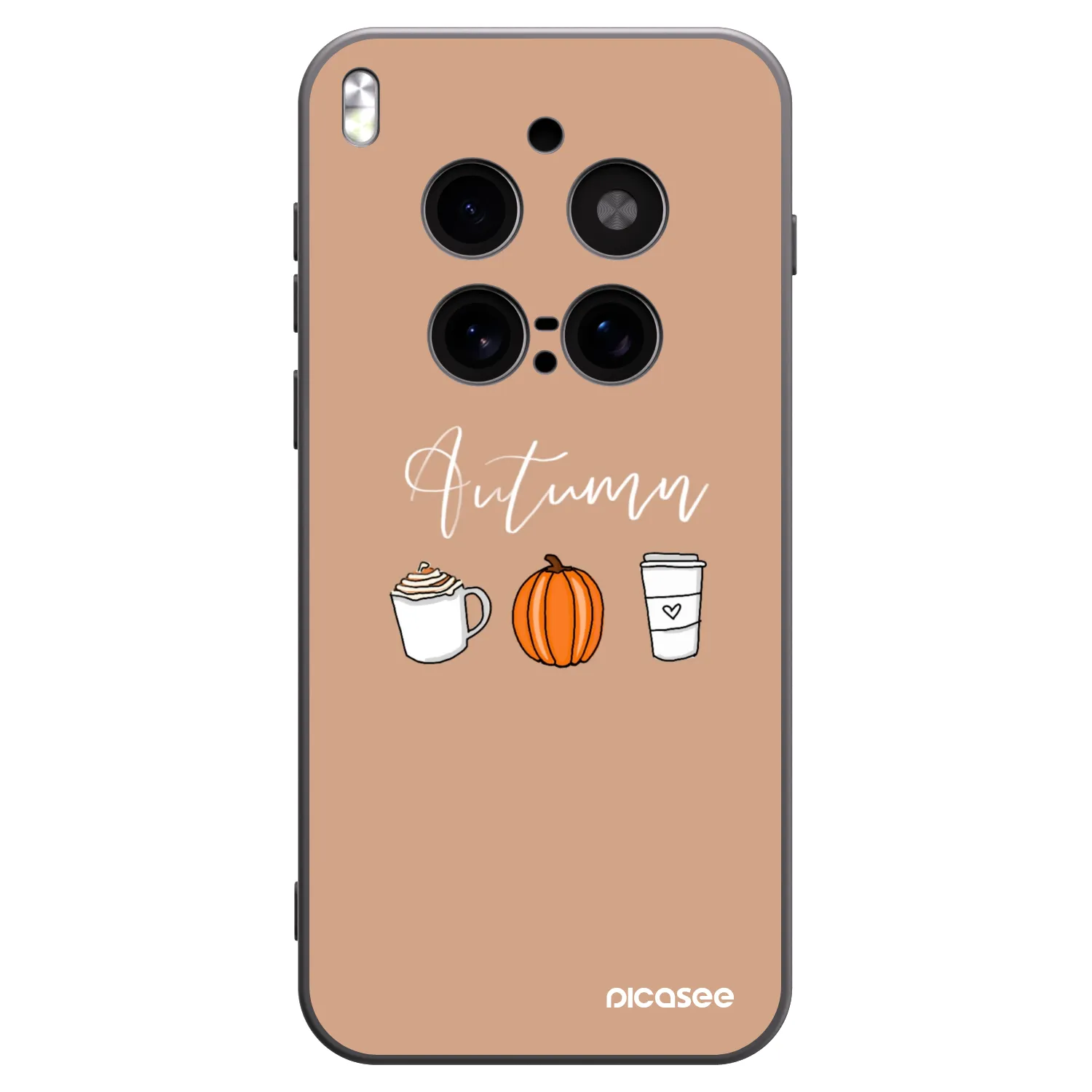 Picasee silikónový čierny obal pre Vivo X300 Pro - Autumn