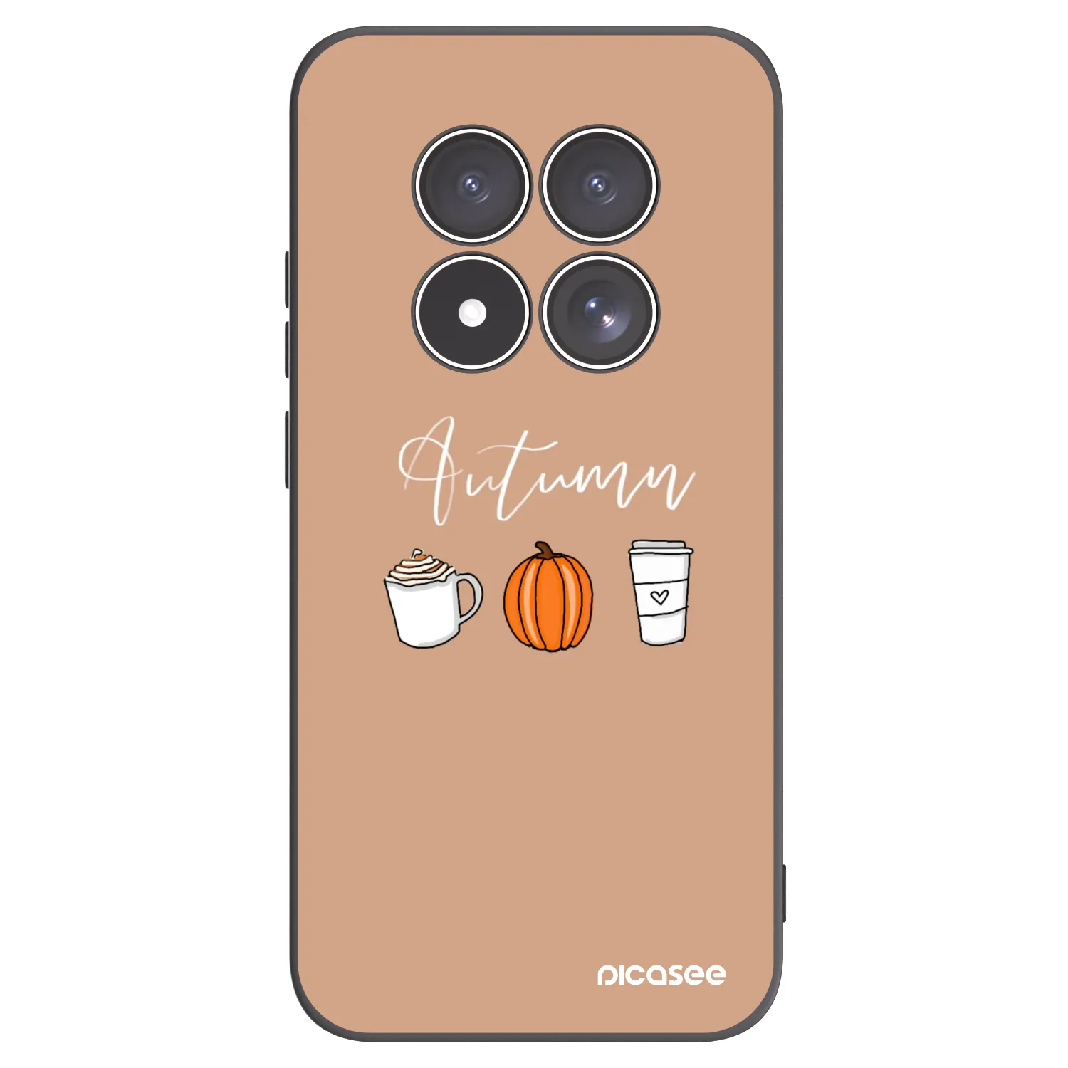 Picasee silikónový čierny obal pre Xiaomi Redmi Note 15 Pro 5G - Autumn