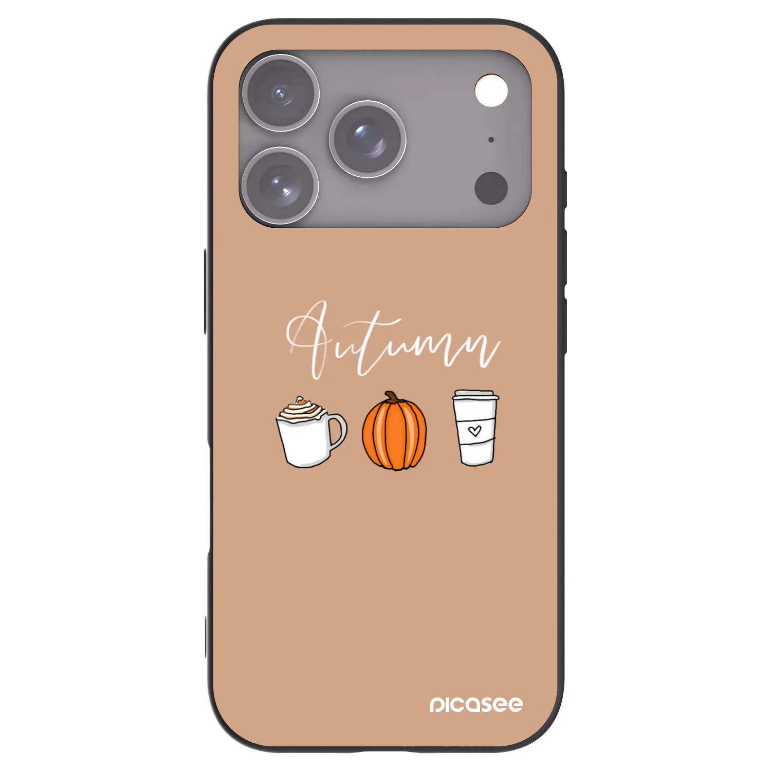 Picasee silikónový čierny obal pre Apple iPhone 18 Pro - Autumn