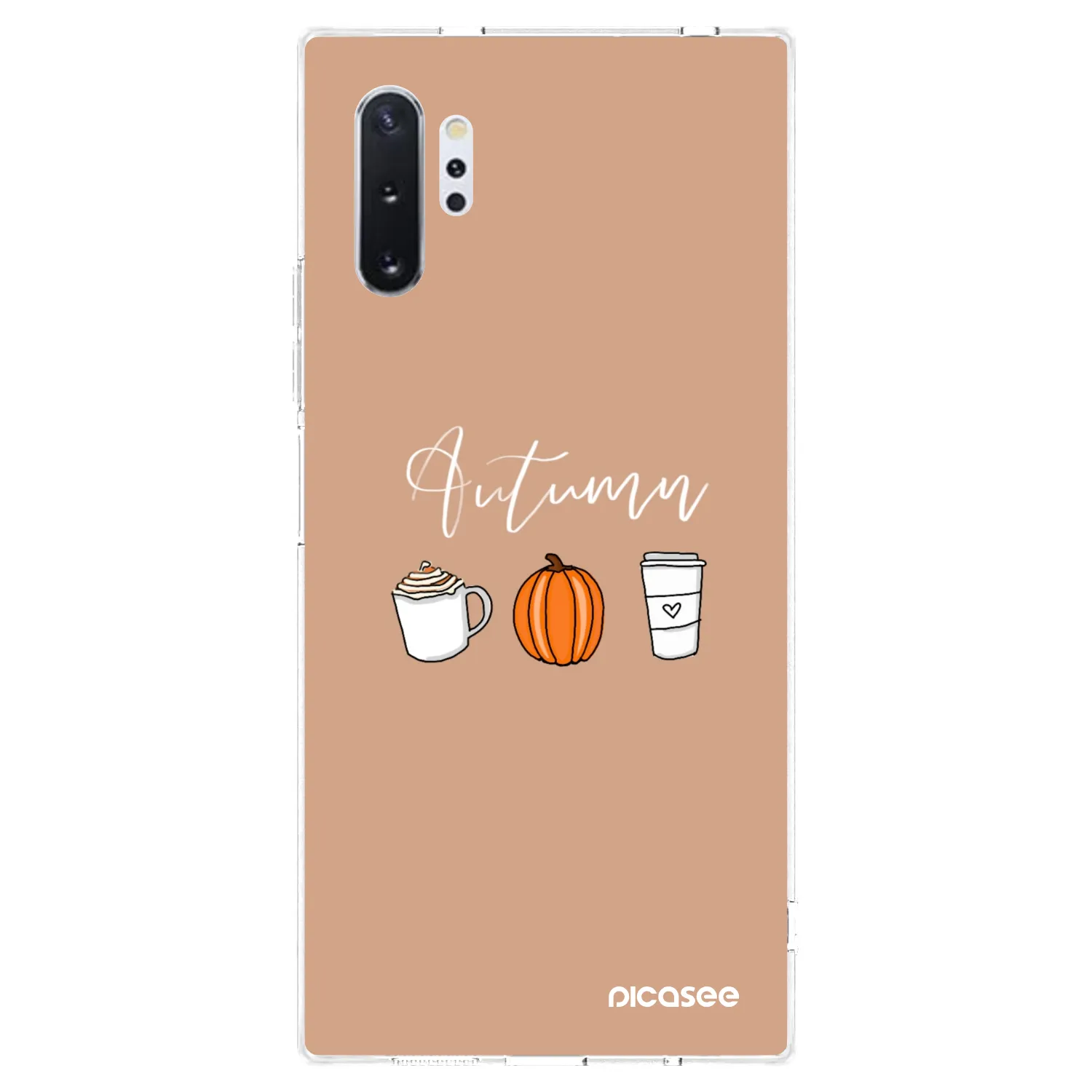 Picasee silikónový prehľadný obal pre Samsung Galaxy Note 10+ N975F - Autumn