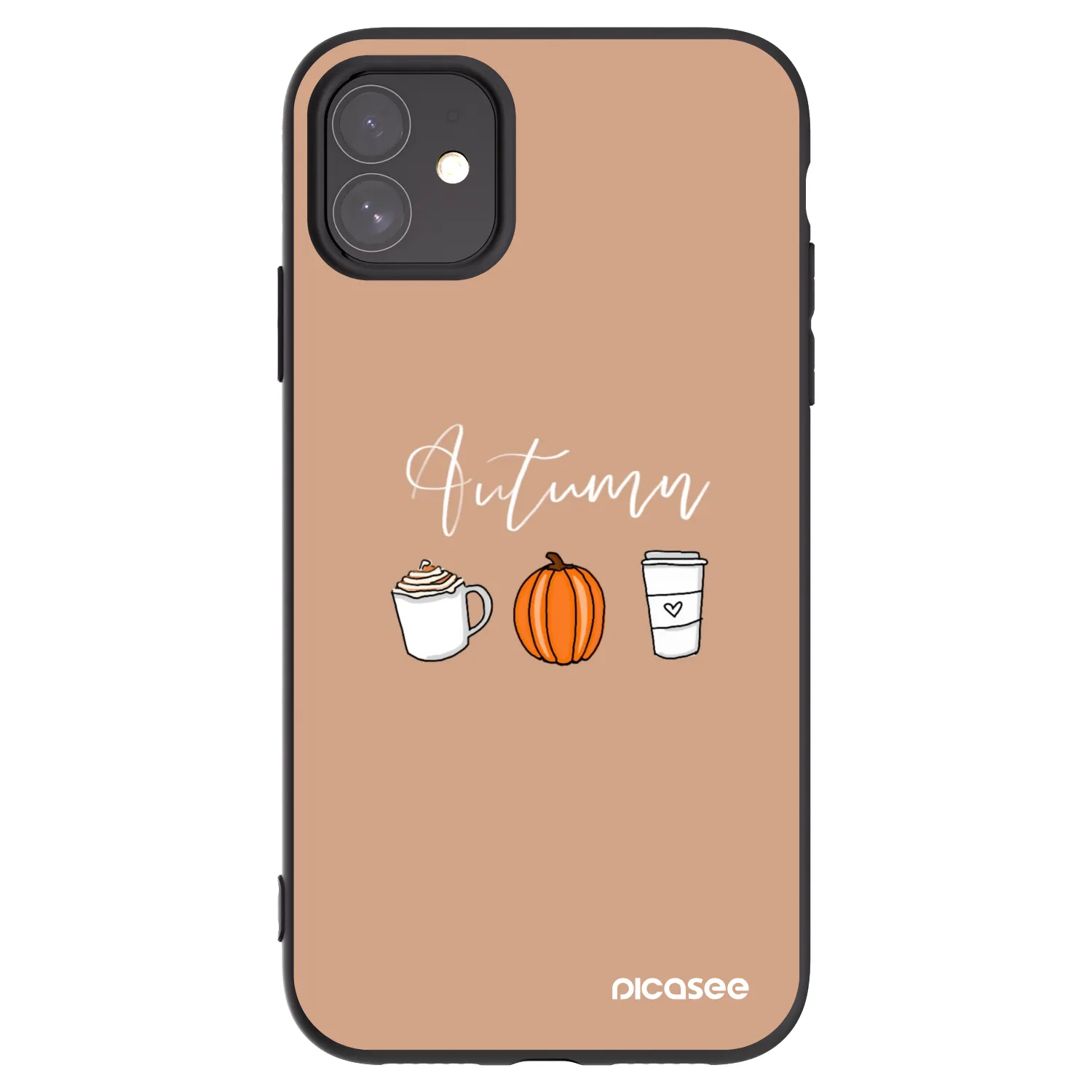 Picasee silikónový čierny obal pre Apple iPhone 11 - Autumn