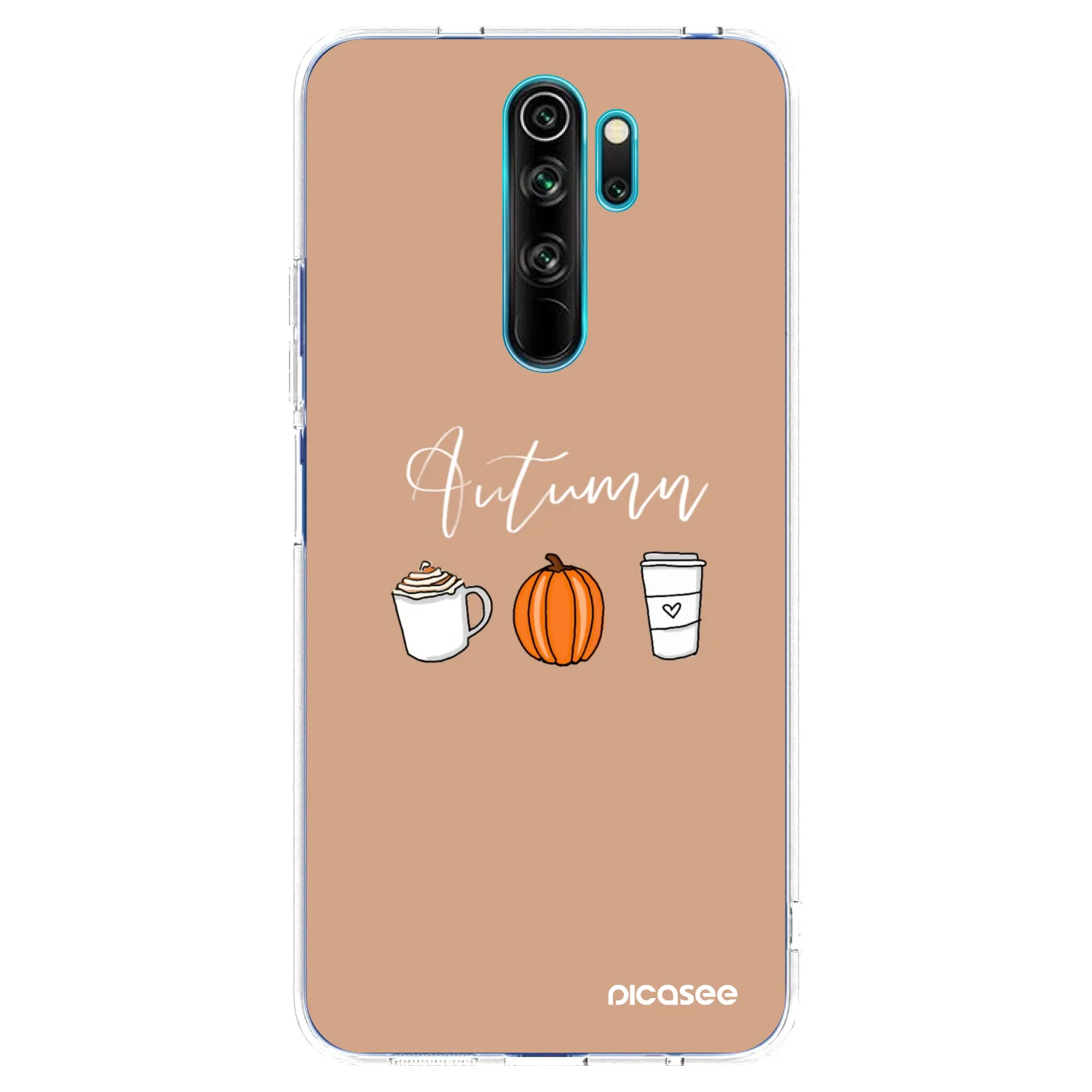 Picasee silikónový prehľadný obal pre Xiaomi Redmi Note 8 Pro - Autumn