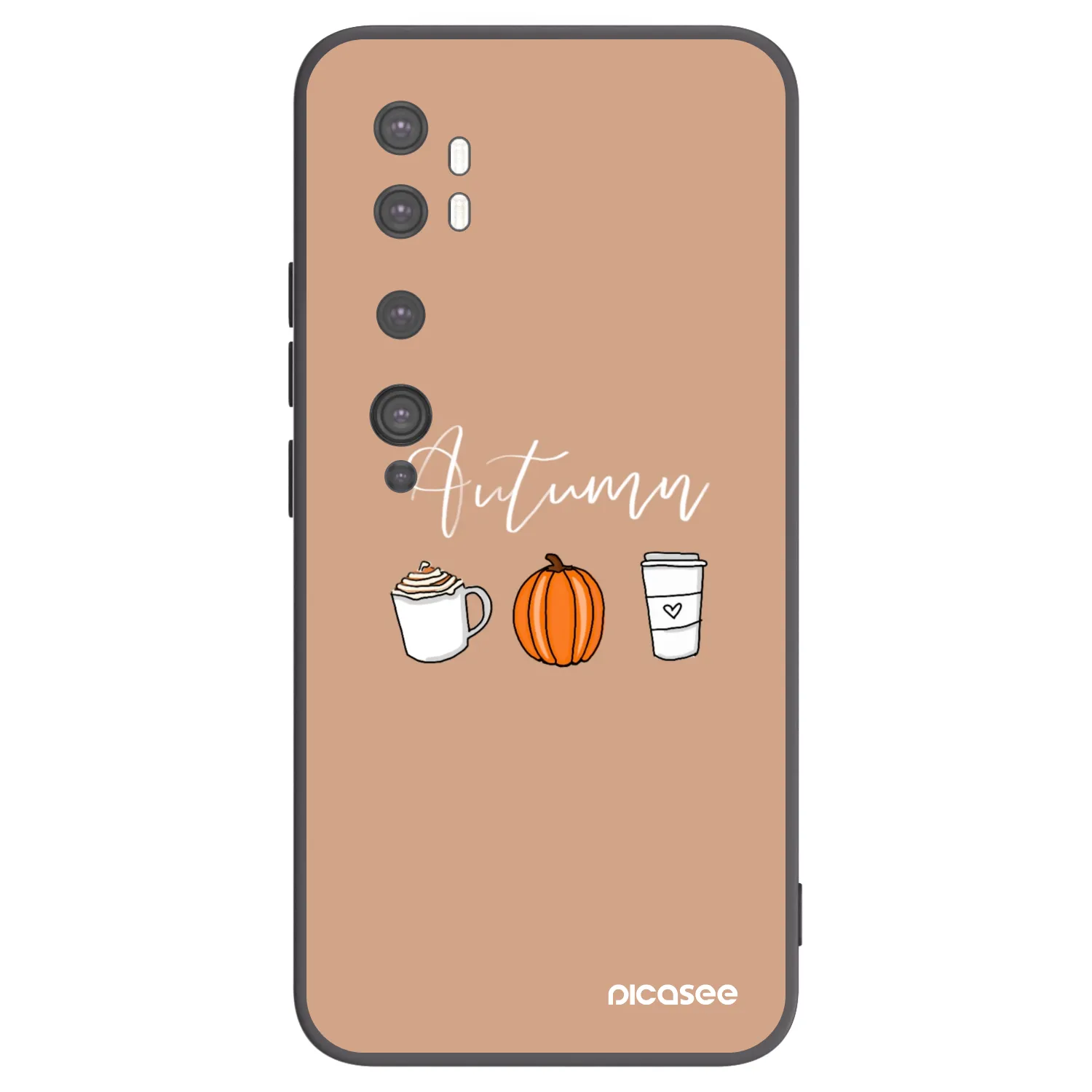 Picasee silikónový čierny obal pre Xiaomi Mi Note 10 (Pro) - Autumn