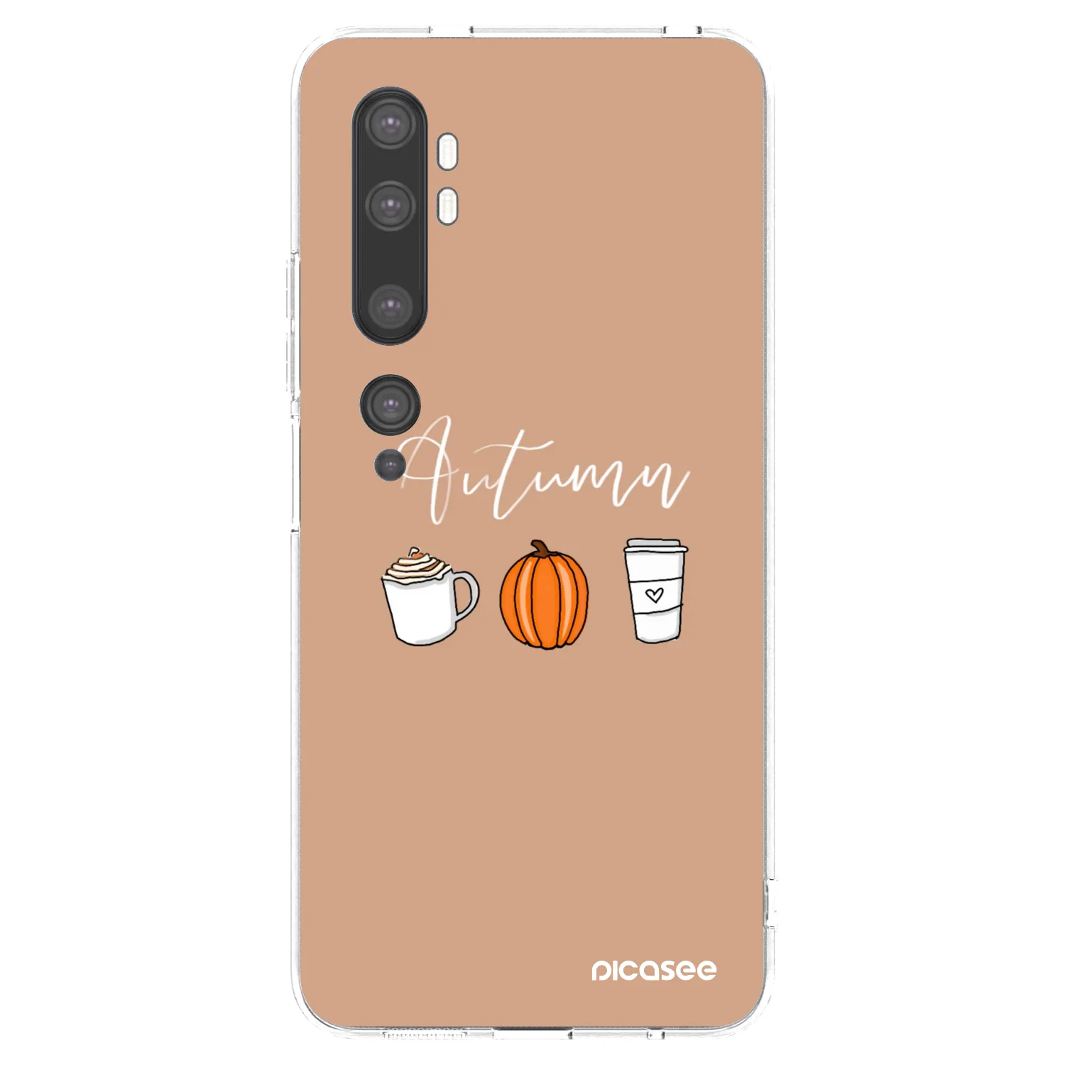 Picasee silikónový prehľadný obal pre Xiaomi Mi Note 10 (Pro) - Autumn