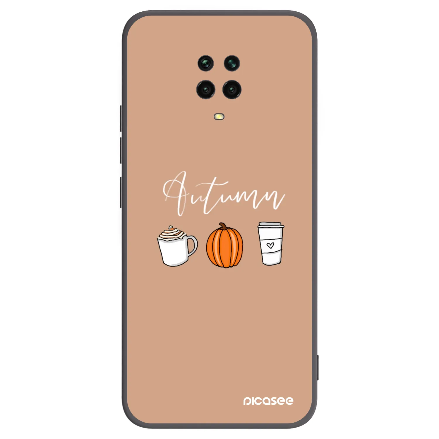Picasee silikónový čierny obal pre Xiaomi Redmi Note 9 Pro - Autumn