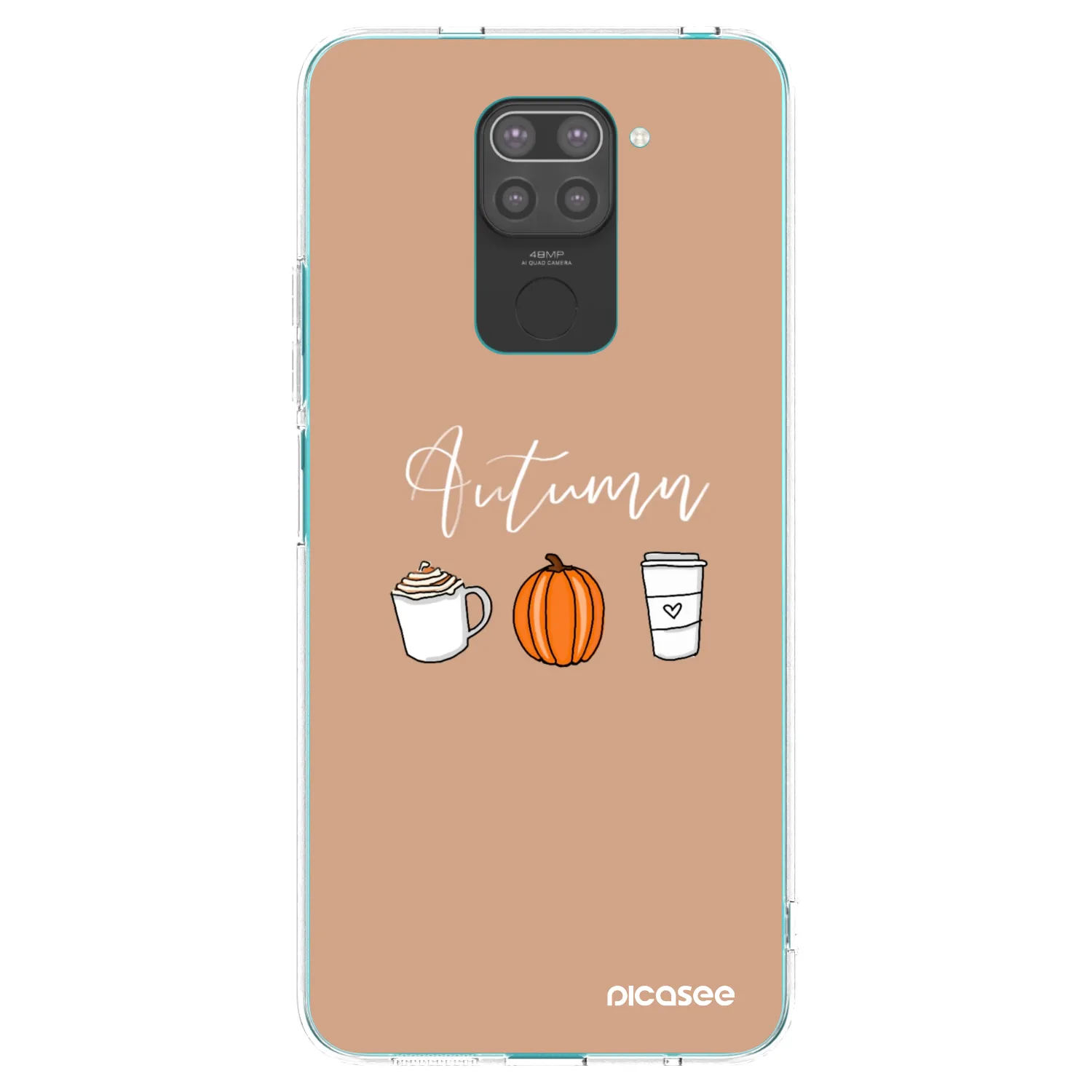 Picasee silikónový čierny obal pre Xiaomi Redmi Note 9 - Autumn