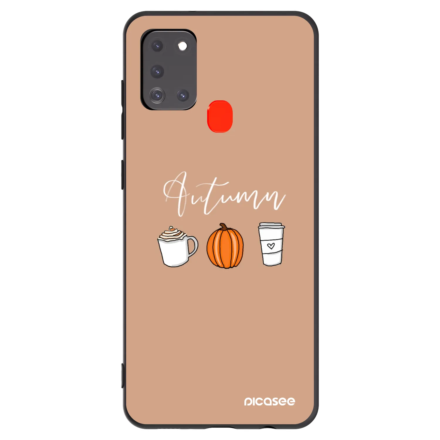 Picasee silikónový čierny obal pre Samsung Galaxy A21s - Autumn