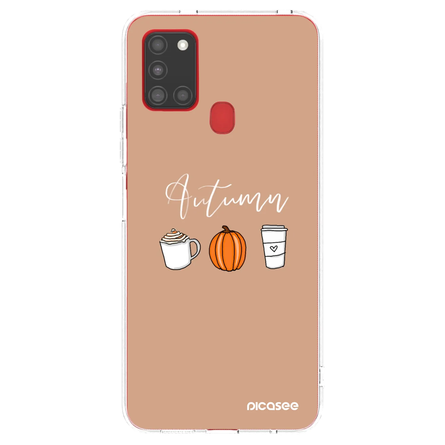 Picasee silikónový prehľadný obal pre Samsung Galaxy A21s - Autumn