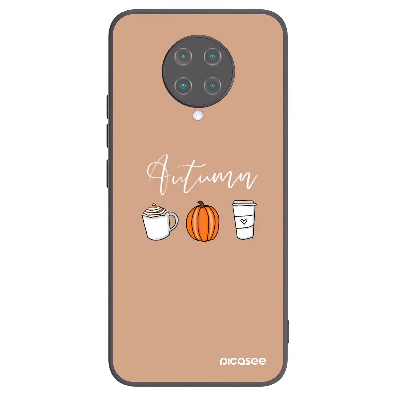 Picasee silikónový čierny obal pre Xiaomi Poco F2 Pro - Autumn