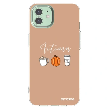 Picasee silikónový prehľadný obal pre Apple iPhone 12 - Autumn