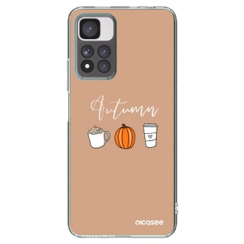 Picasee silikónový prehľadný obal pre Xiaomi Redmi Note 11 Pro+ 5G - Autumn