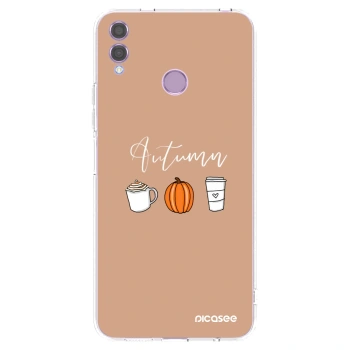 Picasee silikónový prehľadný obal pre Honor 8X - Autumn