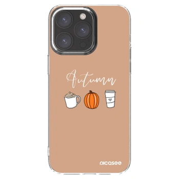 Picasee silikónový prehľadný obal pre Apple iPhone 15 Pro Max - Autumn