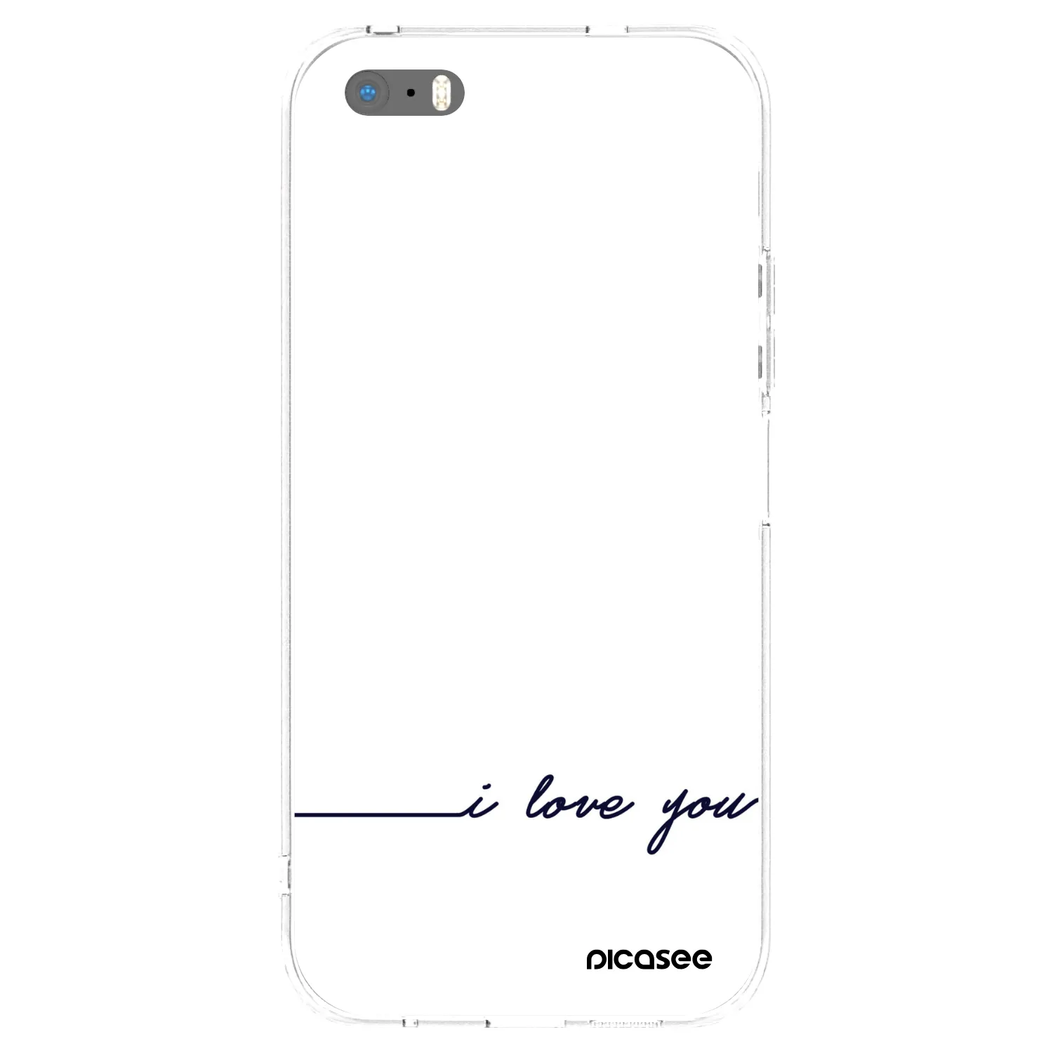 Picasee silikónový prehľadný obal pre Apple iPhone 5/5S/SE - Milujem ťa