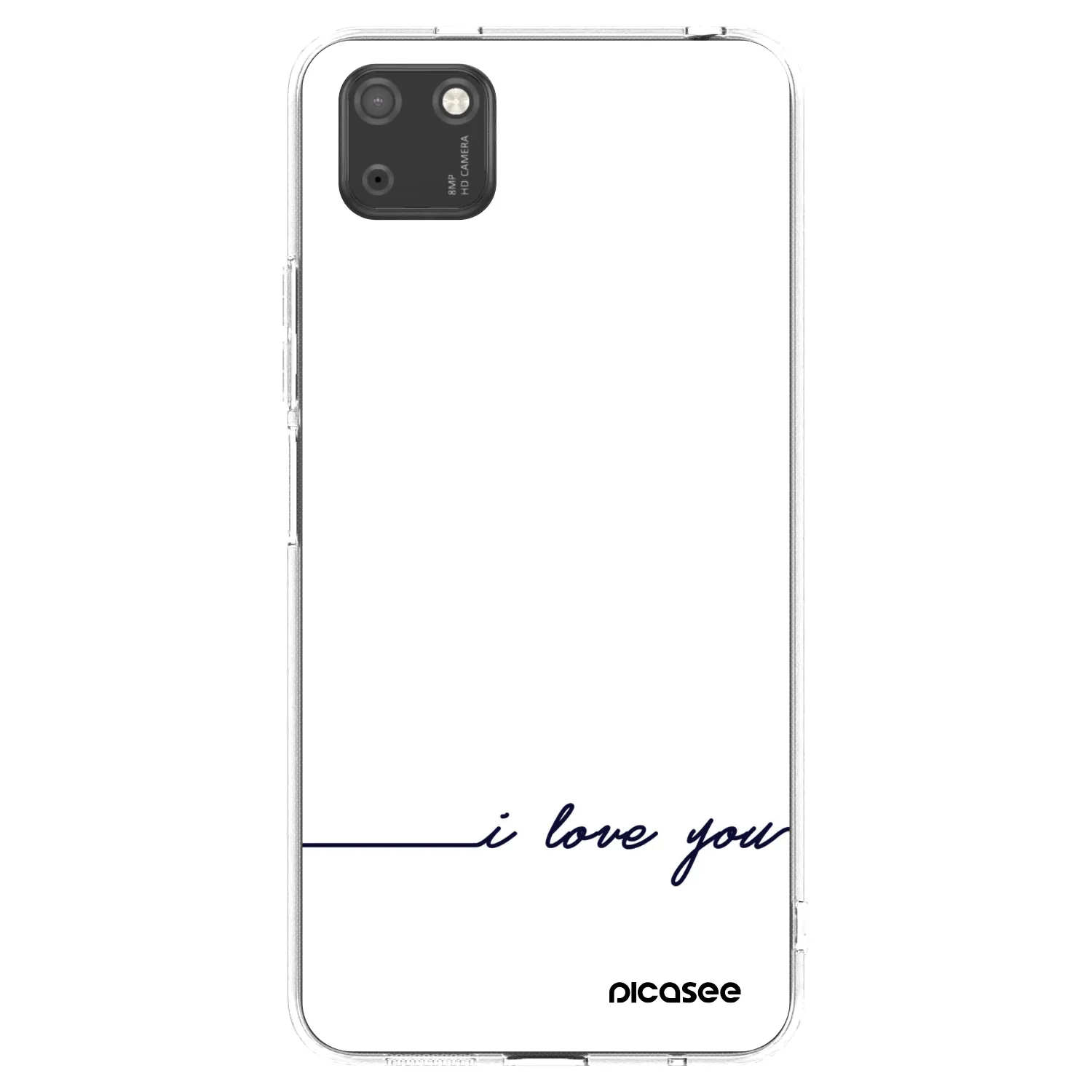 Picasee silikónový prehľadný obal pre Huawei Y5P - Milujem ťa