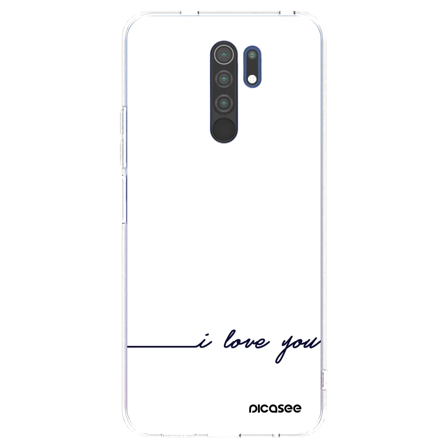 Picasee silikónový prehľadný obal pre Xiaomi Redmi 9 - Milujem ťa