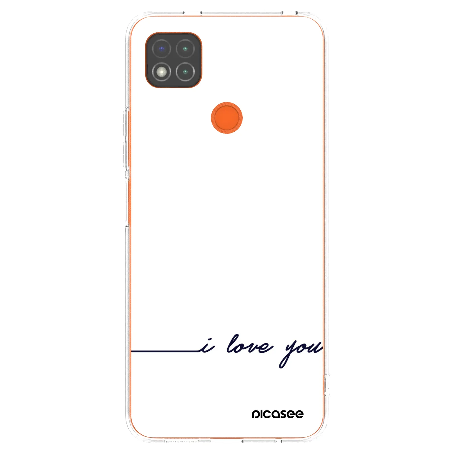Picasee silikónový prehľadný obal pre Xiaomi Redmi 9C - Milujem ťa