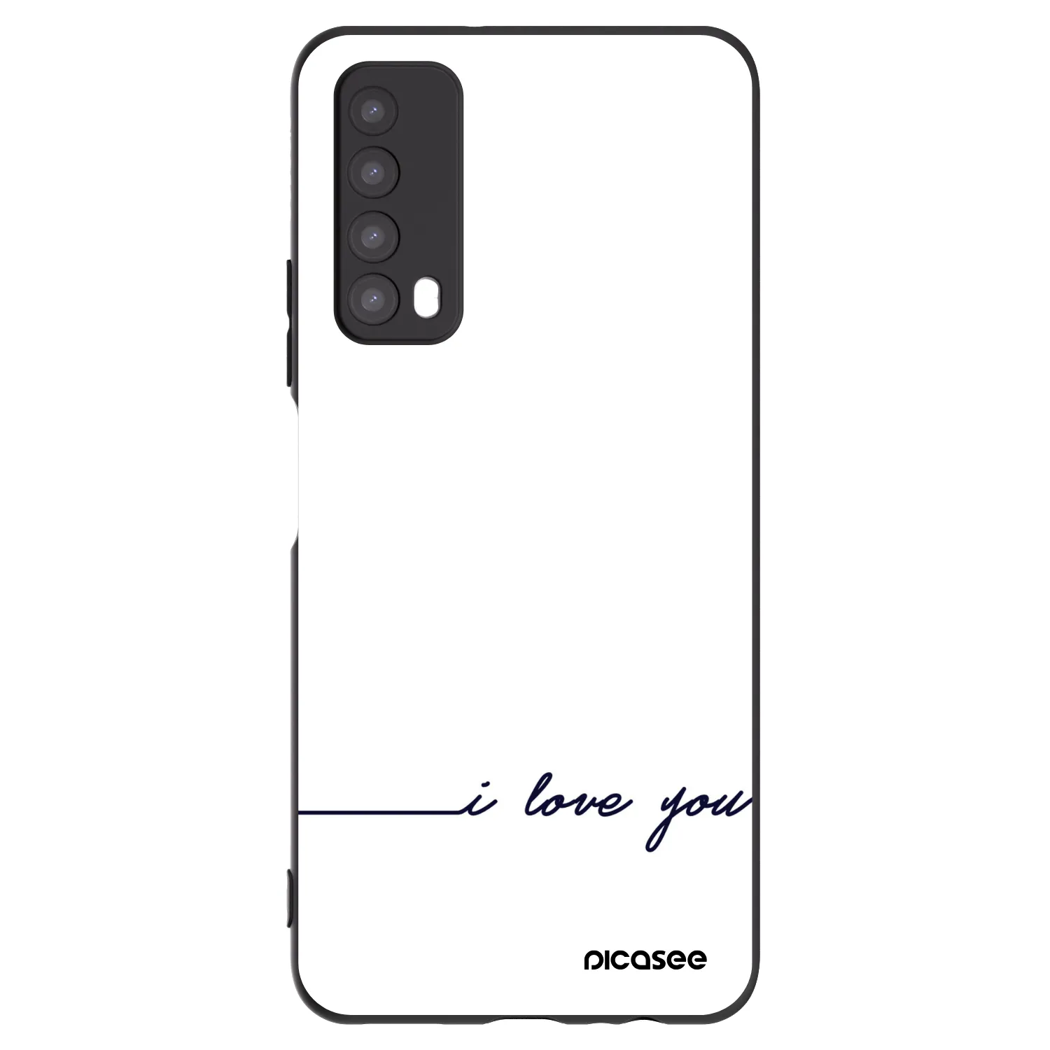 Picasee silikónový čierny obal pre Huawei P Smart 2021 - Milujem ťa