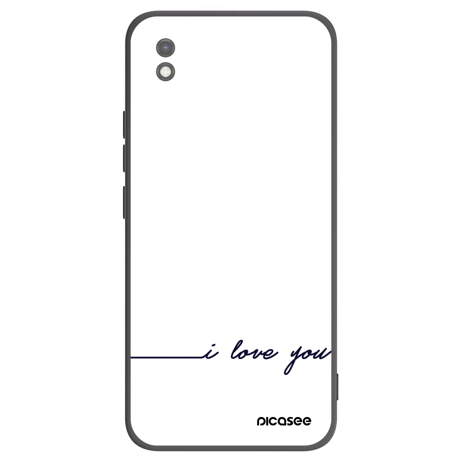 Picasee silikónový čierny obal pre Xiaomi Redmi 9AT - Milujem ťa
