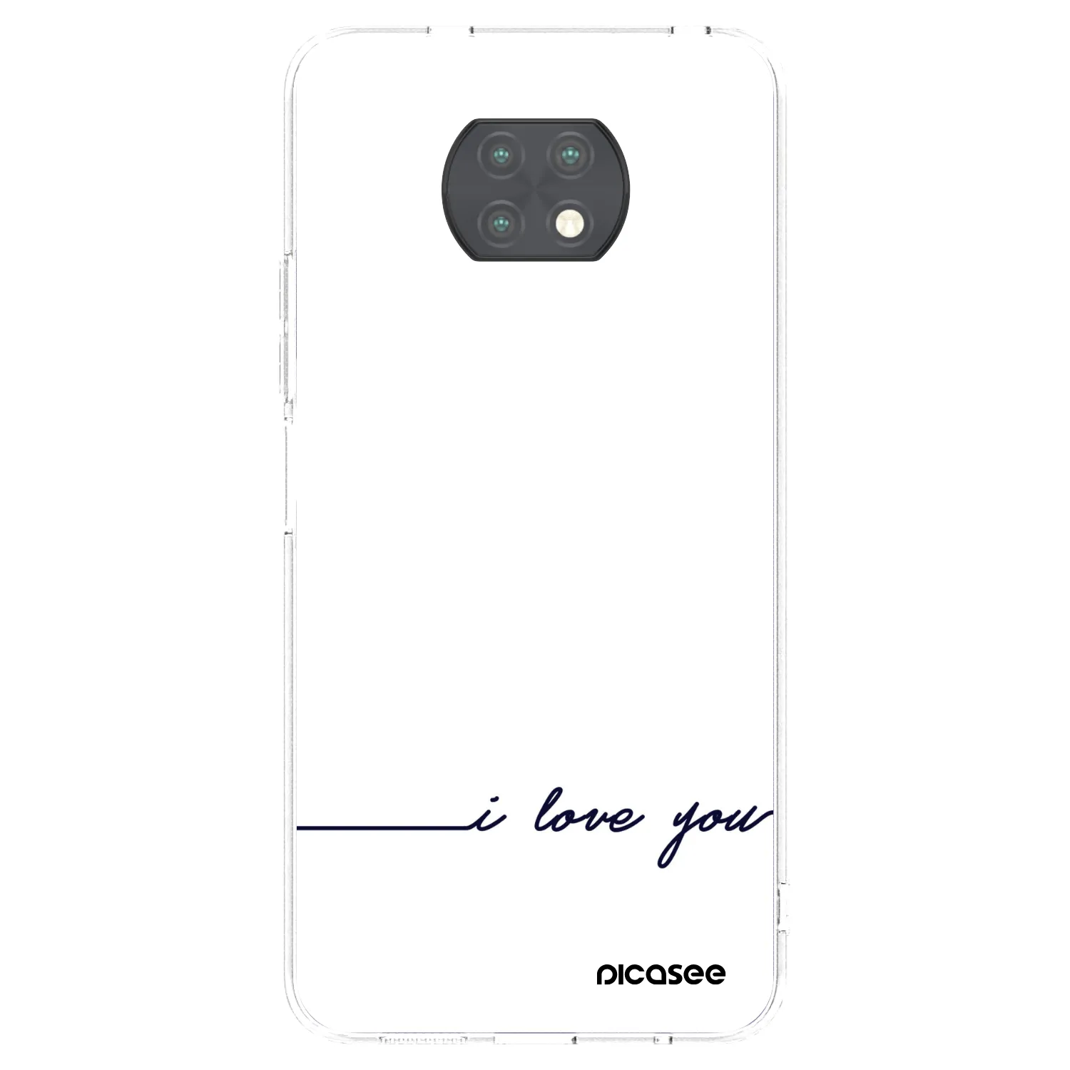 Picasee silikónový prehľadný obal pre Xiaomi Redmi Note 9T - Milujem ťa