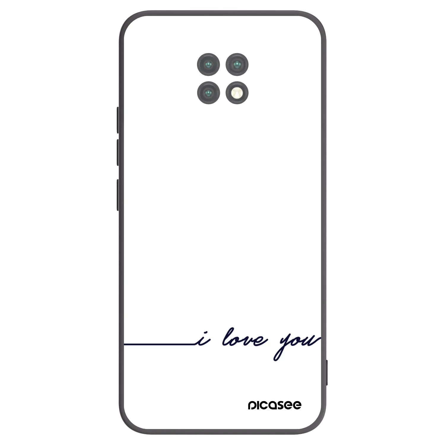Picasee silikónový čierny obal pre Xiaomi Redmi Note 9T - Milujem ťa