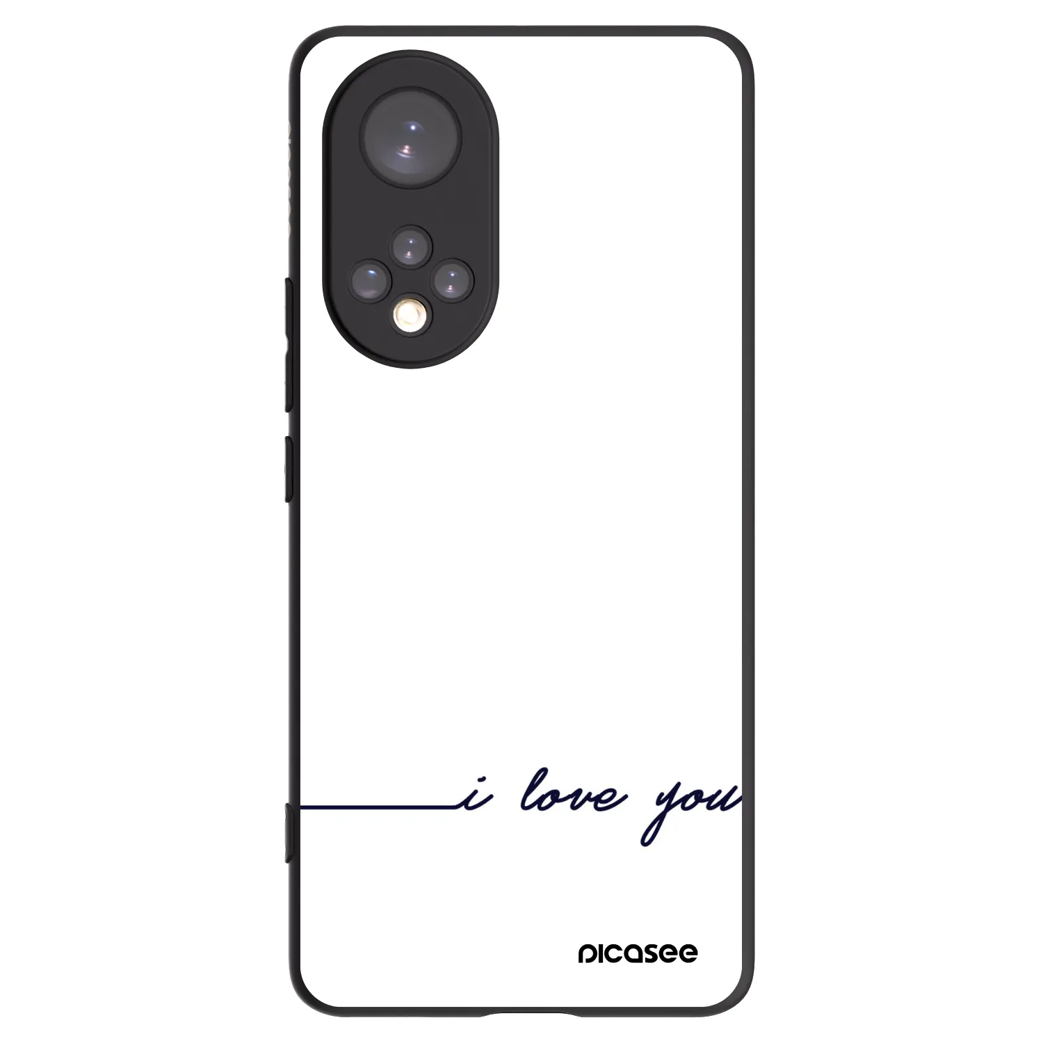 Picasee silikónový čierny obal pre Honor 50 5G - Milujem ťa