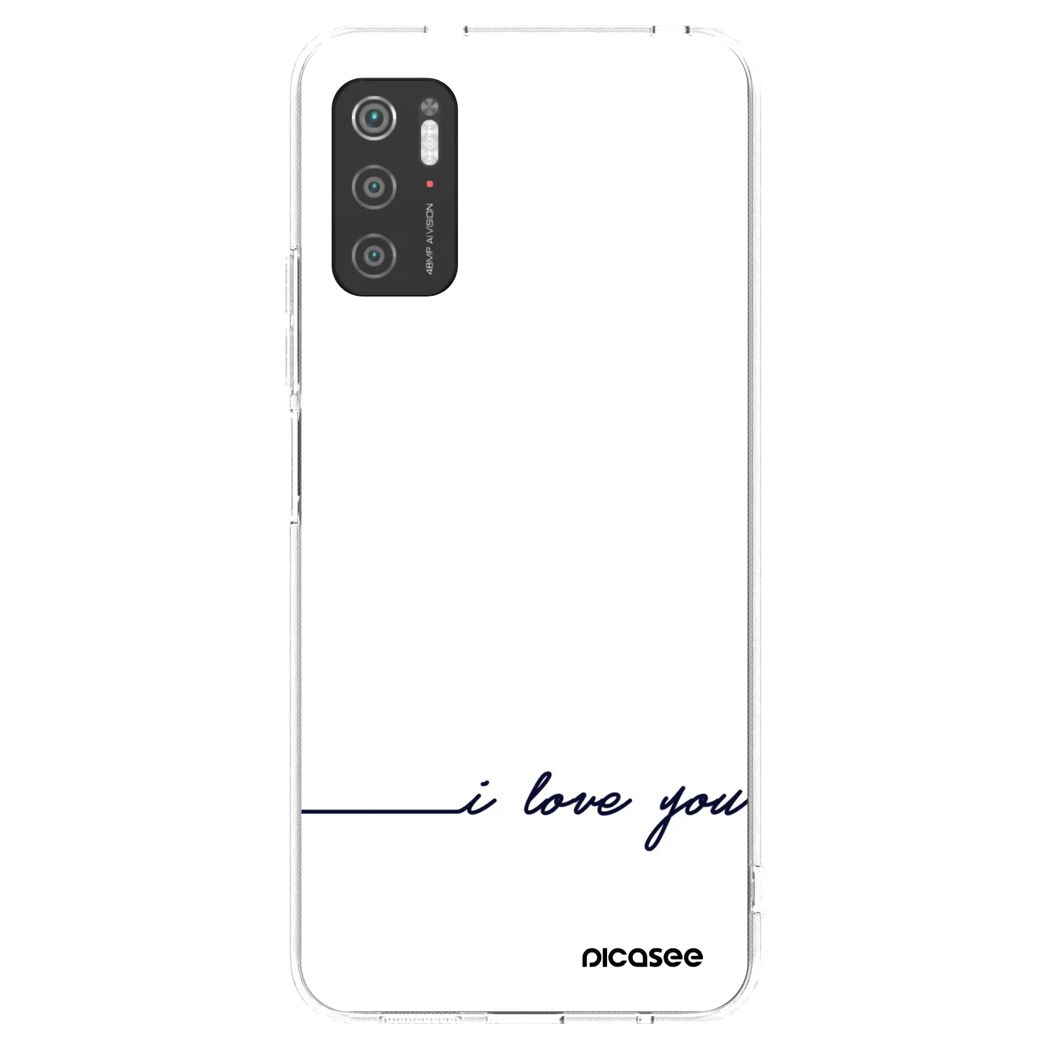 Picasee silikónový prehľadný obal pre Xiaomi Poco M3 Pro 5G - Milujem ťa
