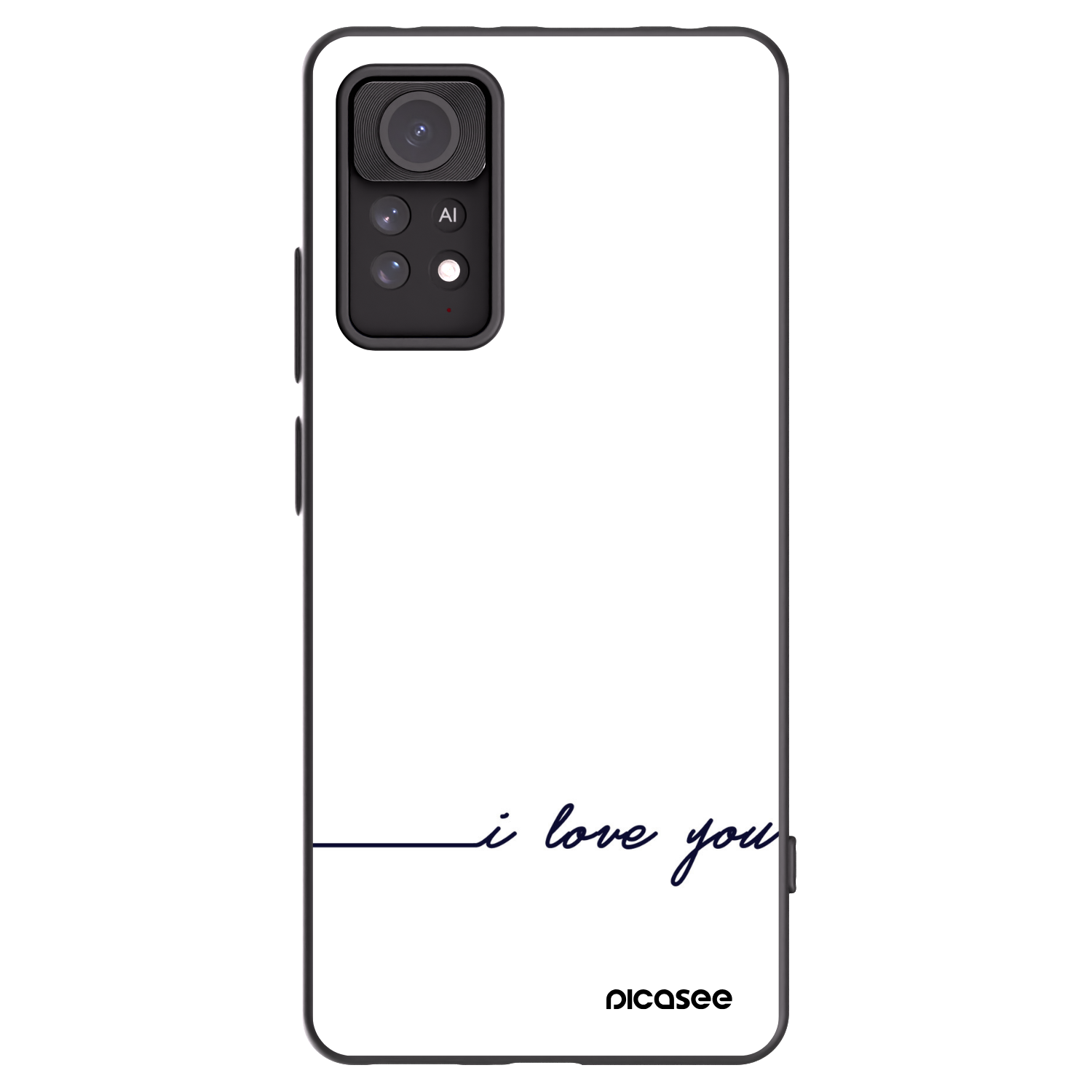 Picasee silikónový čierny obal pre Xiaomi Redmi Note 11 Pro 5G - Milujem ťa