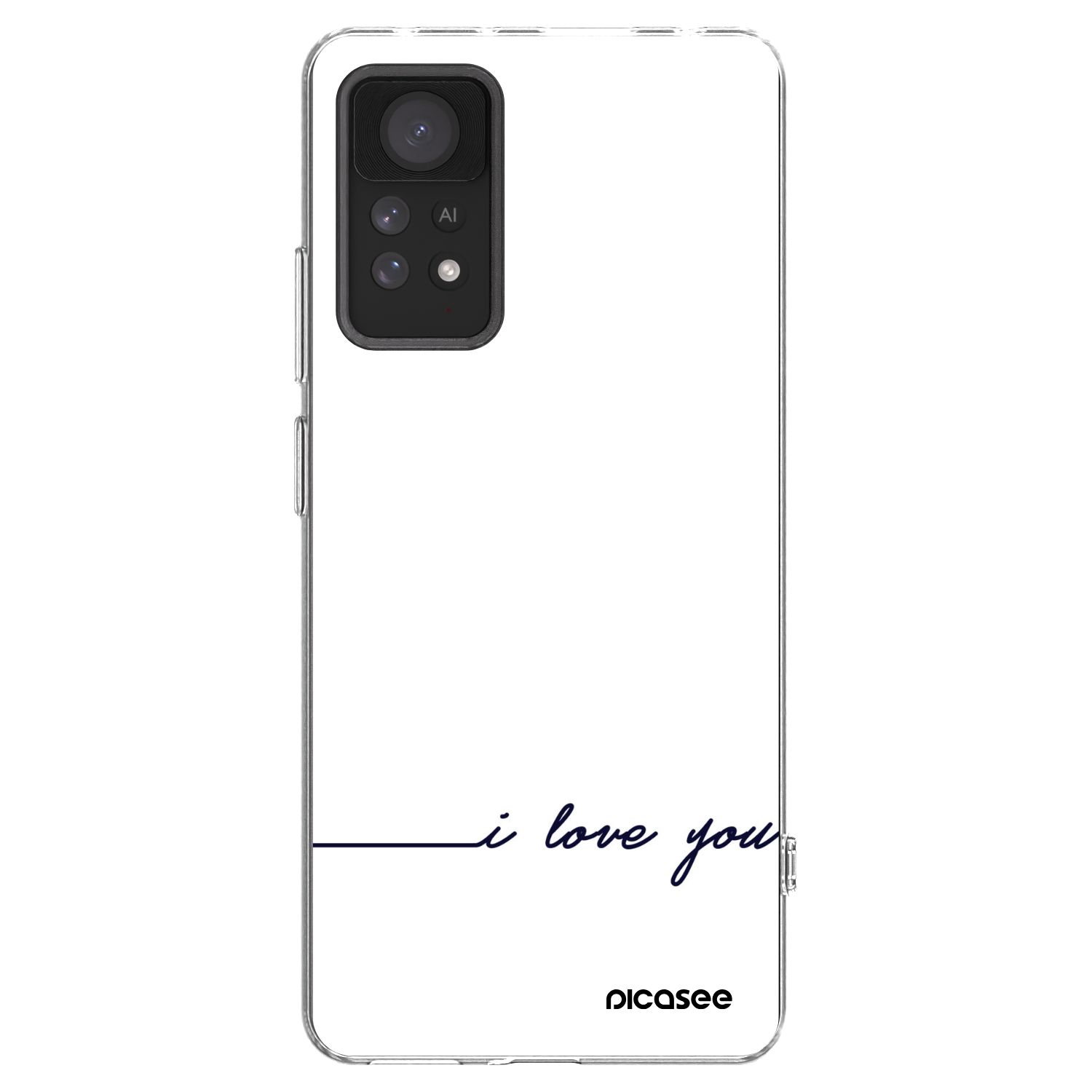 Picasee silikónový prehľadný obal pre Xiaomi Redmi Note 11 Pro 5G - Milujem ťa