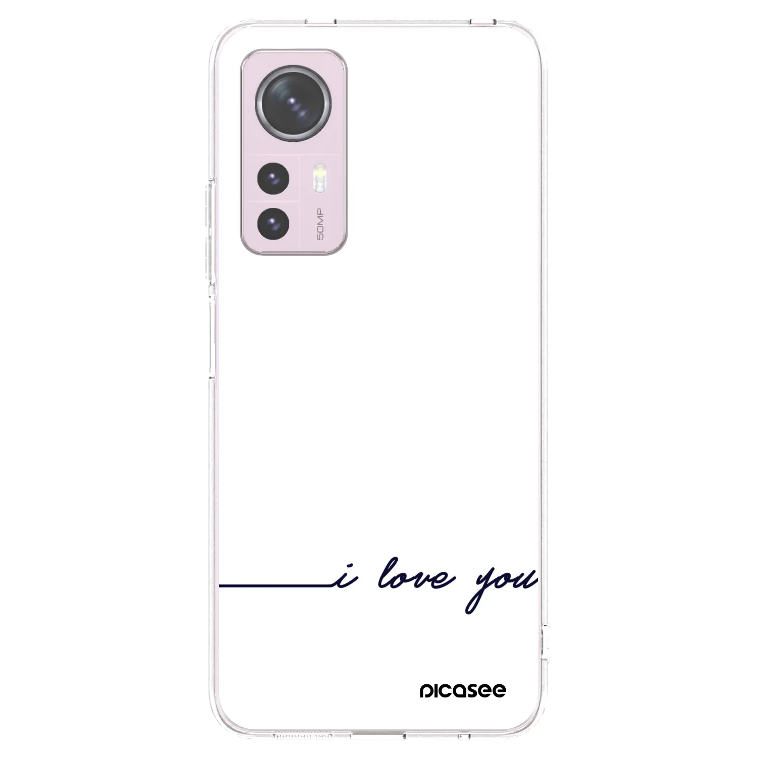 Picasee silikónový prehľadný obal pre Xiaomi 12 - Milujem ťa
