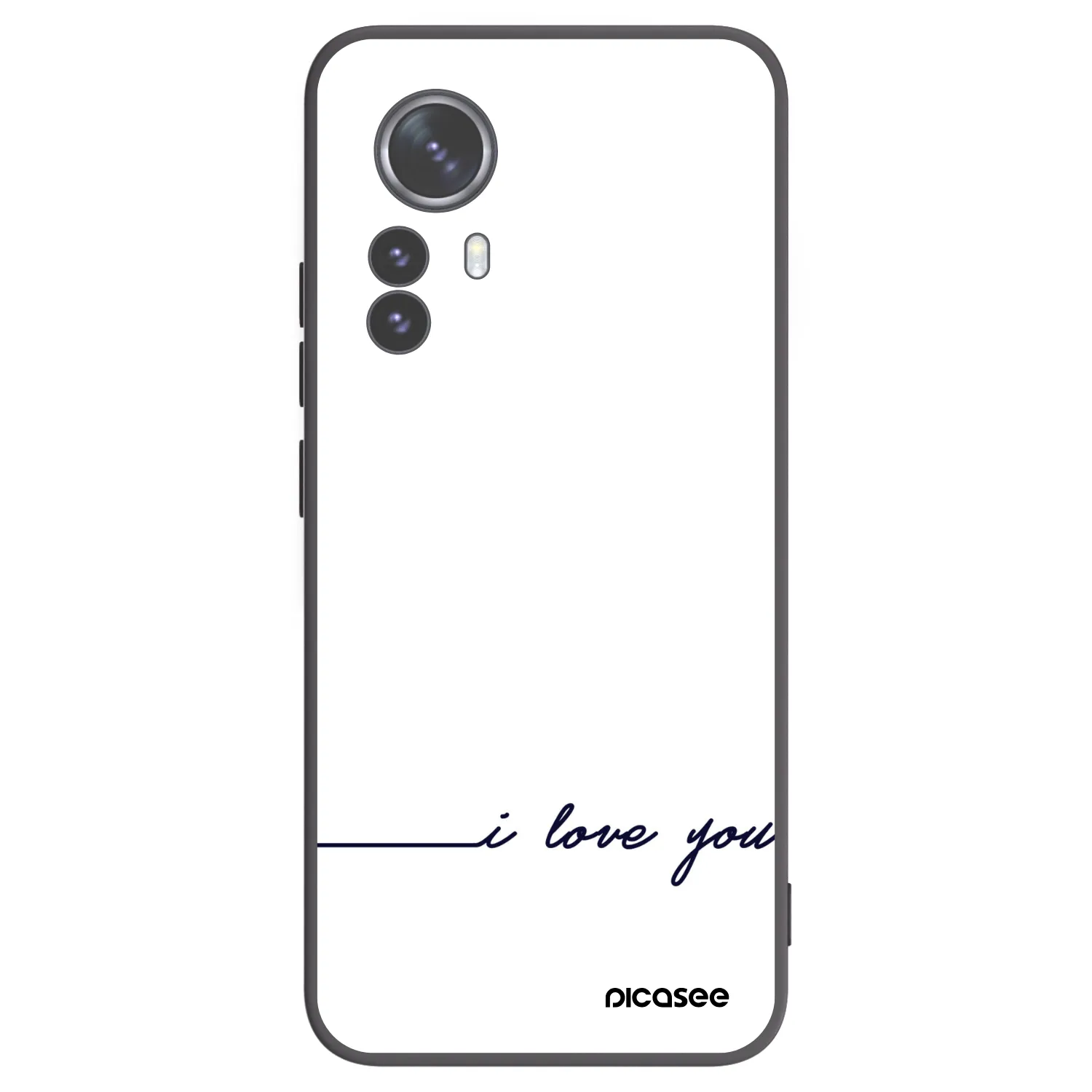 Picasee silikónový čierny obal pre Xiaomi 12 Pro - Milujem ťa