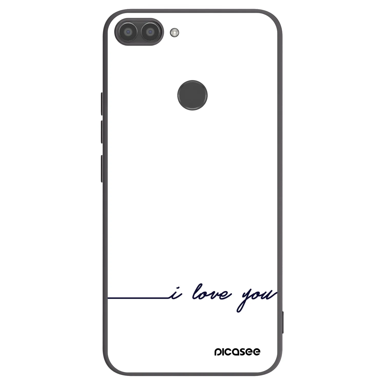 Picasee silikónový čierny obal pre Huawei P Smart - Milujem ťa