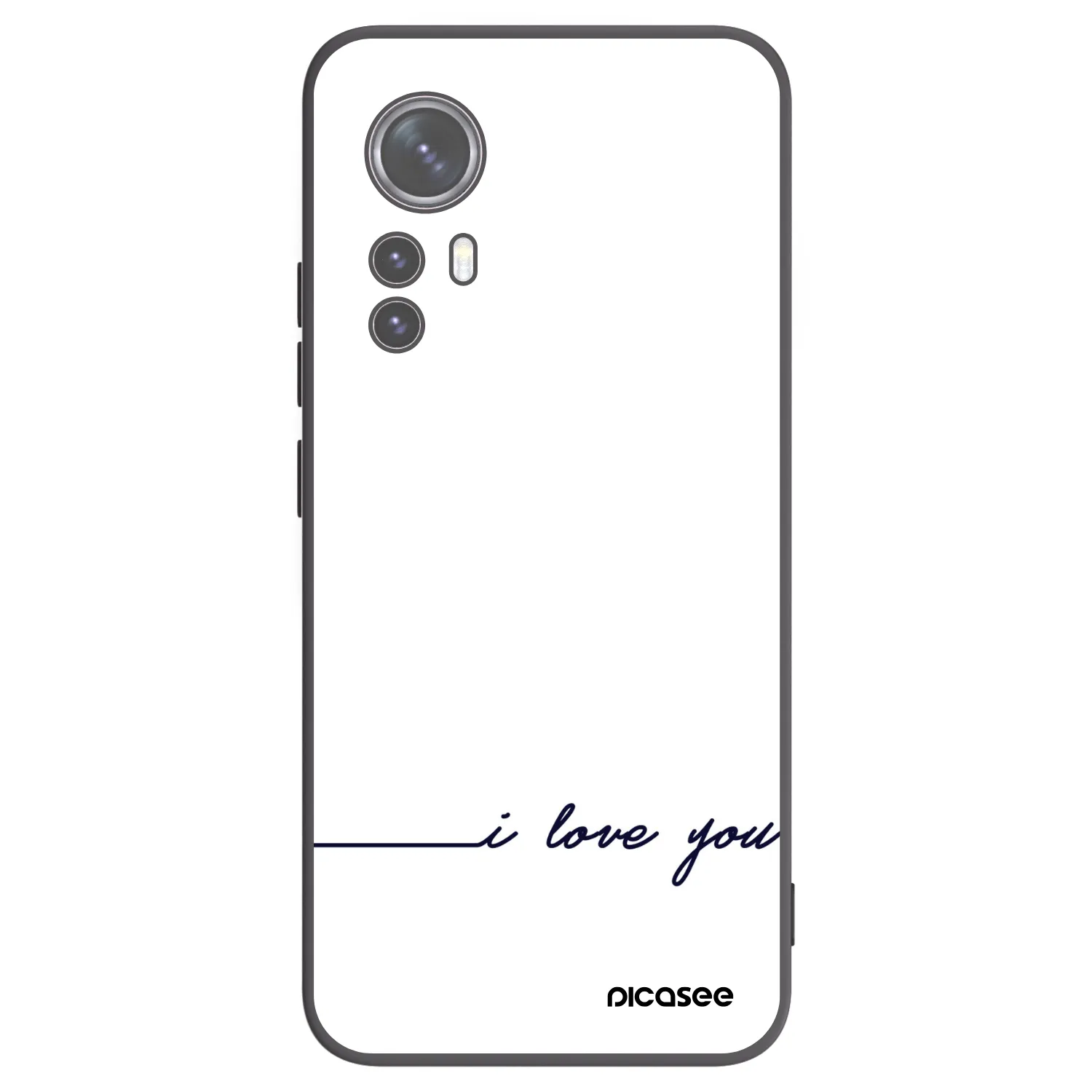 Picasee silikónový čierny obal pre Xiaomi 12X - Milujem ťa