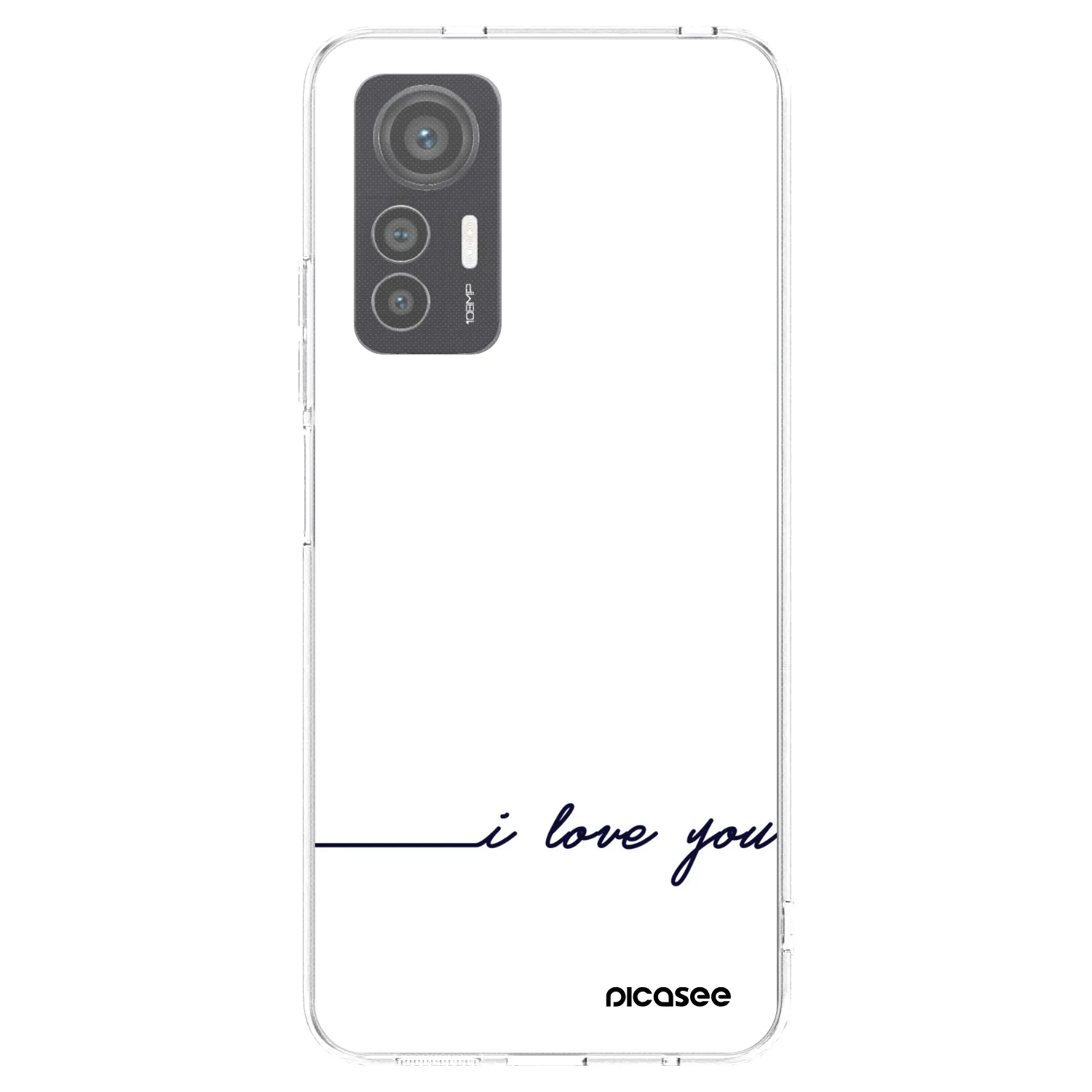 Picasee silikónový prehľadný obal pre Xiaomi 12 Lite - Milujem ťa