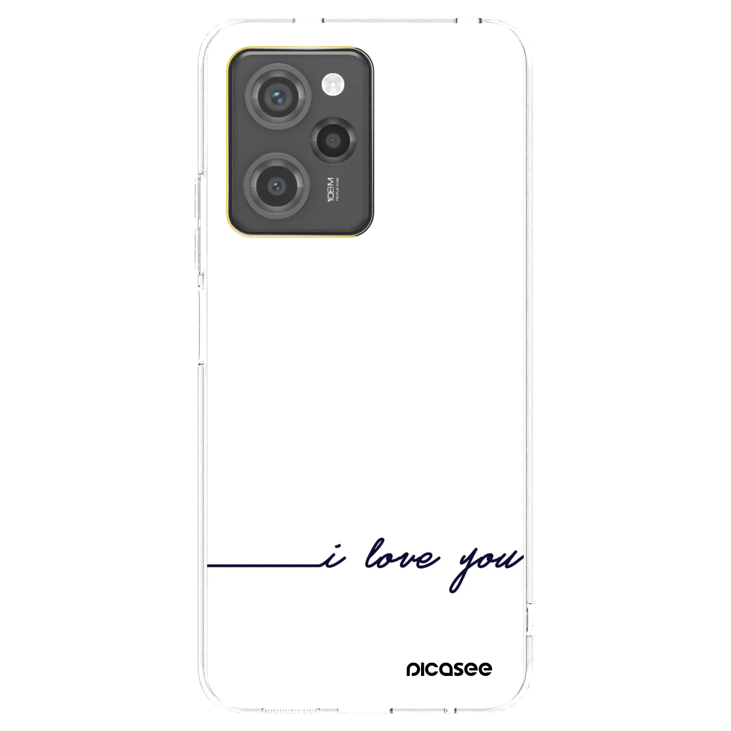 Picasee silikónový prehľadný obal pre Xiaomi Poco X5 Pro - Milujem ťa