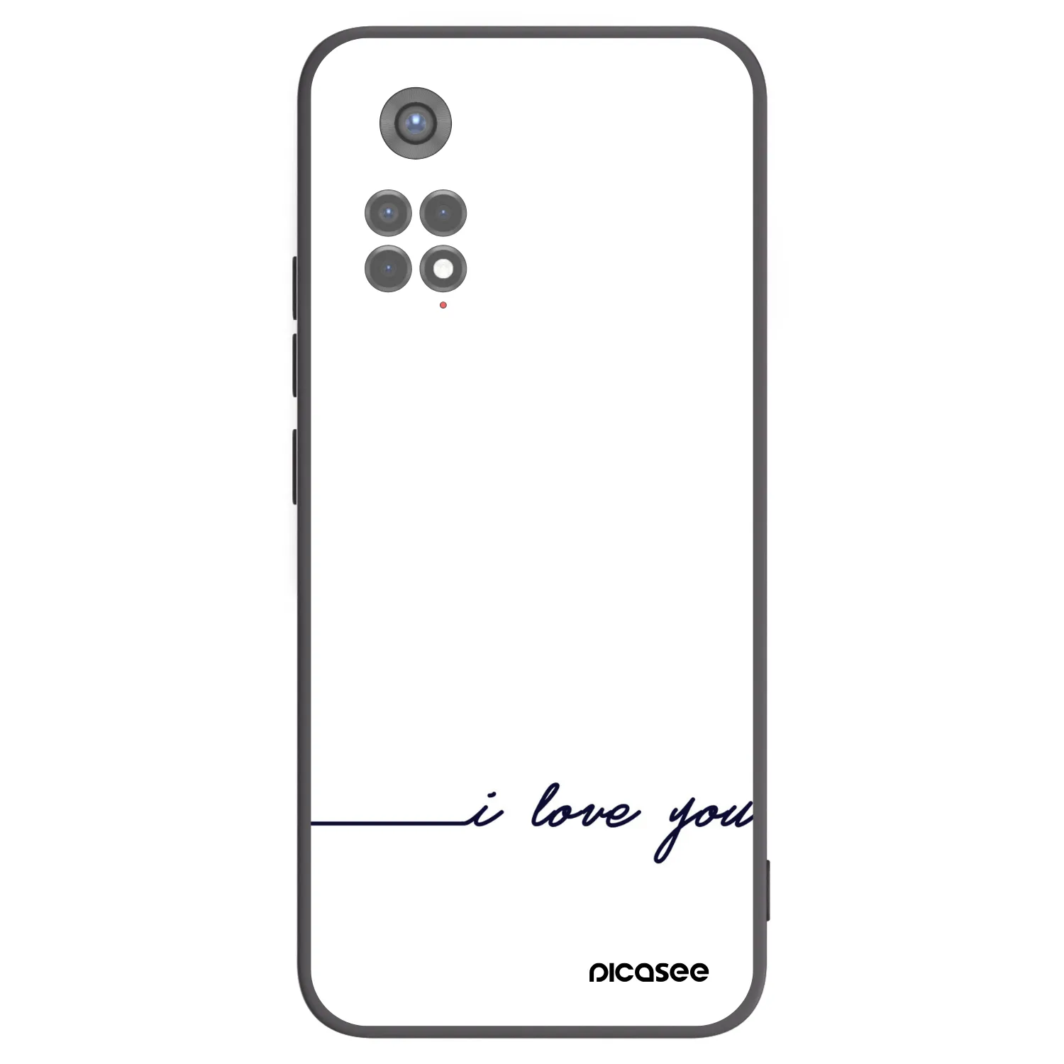 Picasee silikónový čierny obal pre Xiaomi Redmi Note 11S 5G - Milujem ťa