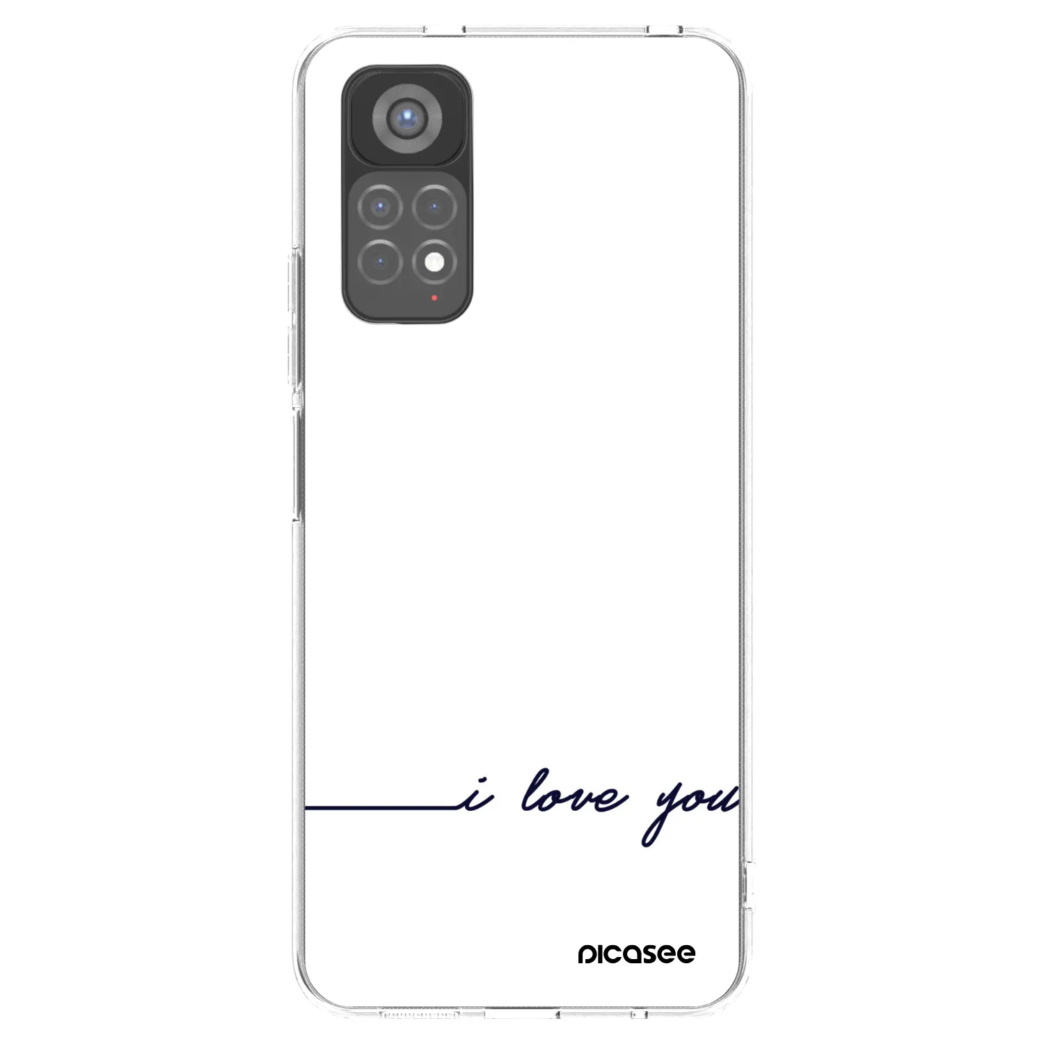 Picasee silikónový prehľadný obal pre Xiaomi Redmi Note 11S 5G - Milujem ťa