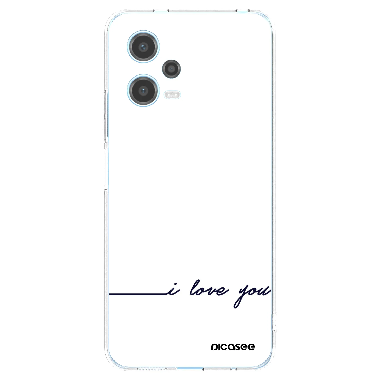Picasee silikónový prehľadný obal pre Xiaomi Redmi Note 12 5G - Milujem ťa